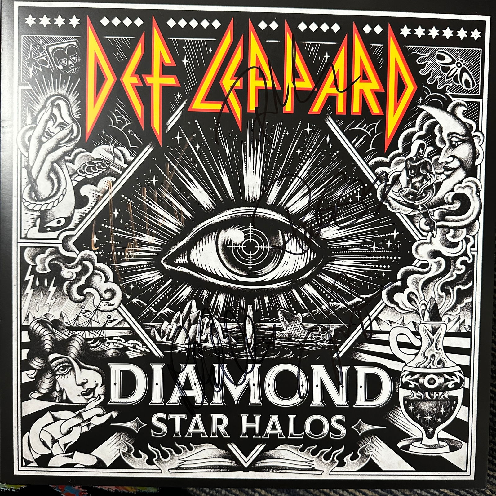 Def Leppard Autographed Album ALL 5 (1 of 2)