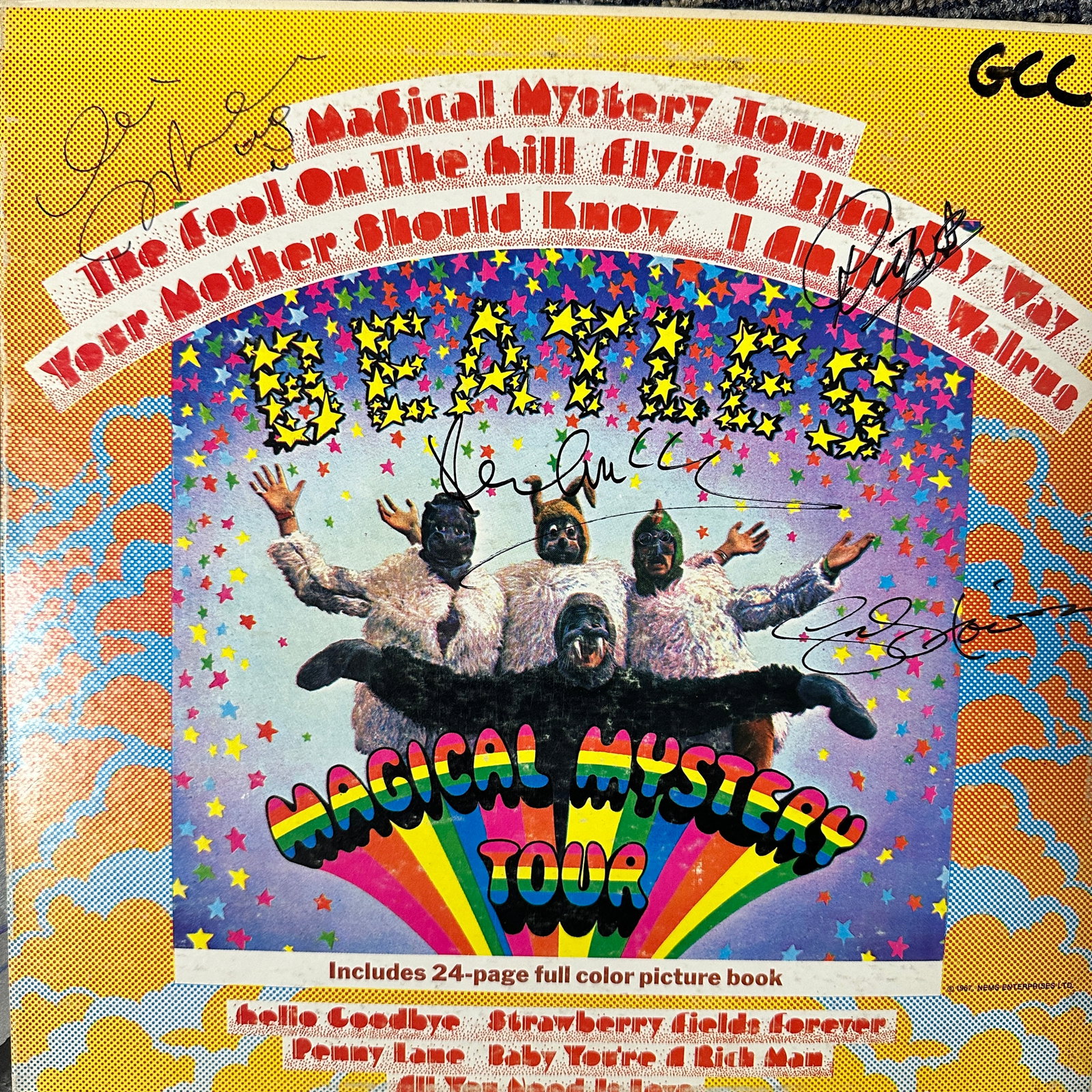 The Beatles AUTOGRAPHED Album All 4: Displays are not framed, and can be framed for a cost. Framed items will state they are framed in the name of the item. All signed items come with a COA. All items now come with a 3rd Party COA from P