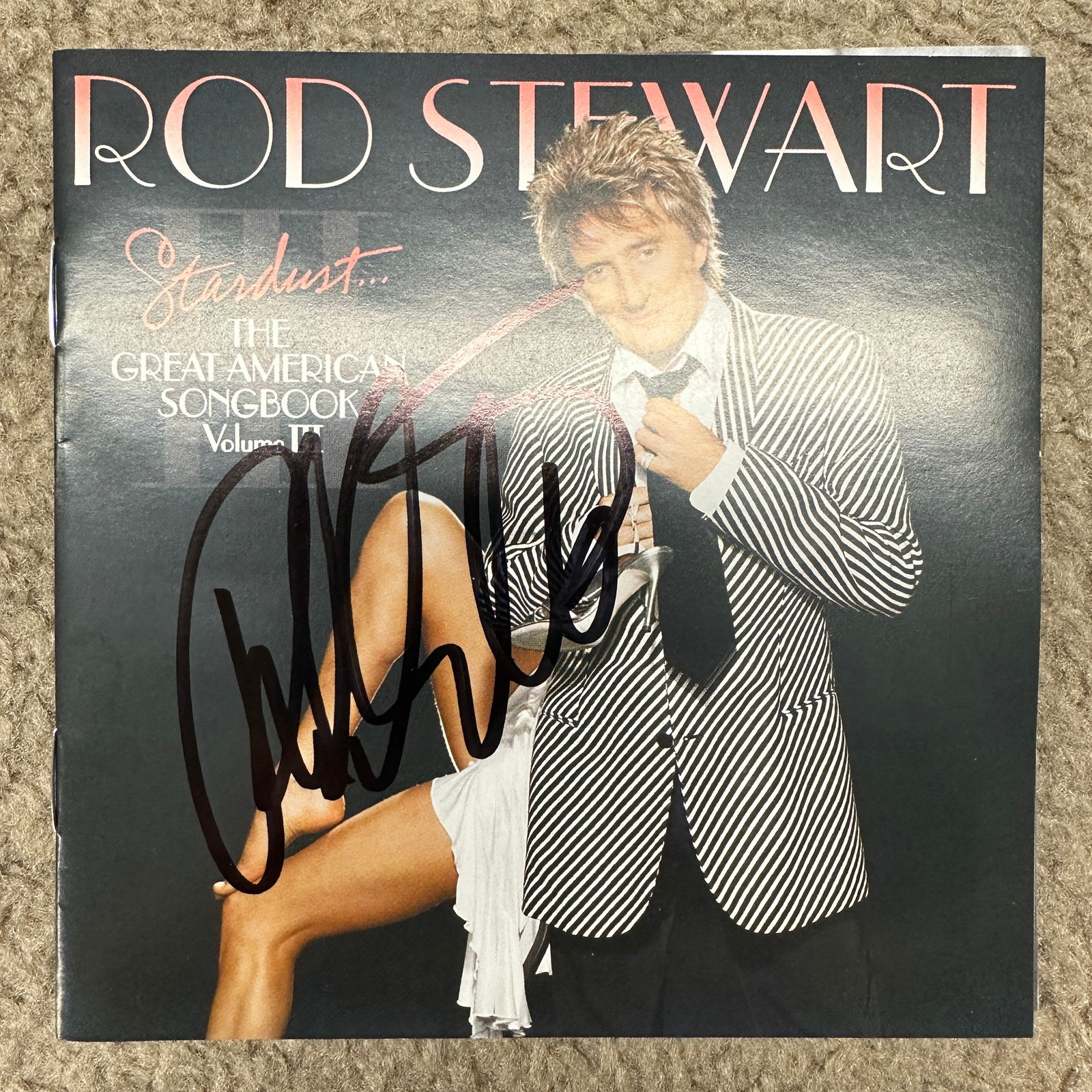Rod Stewart Autographed CD Liner Notes (1 of 2)