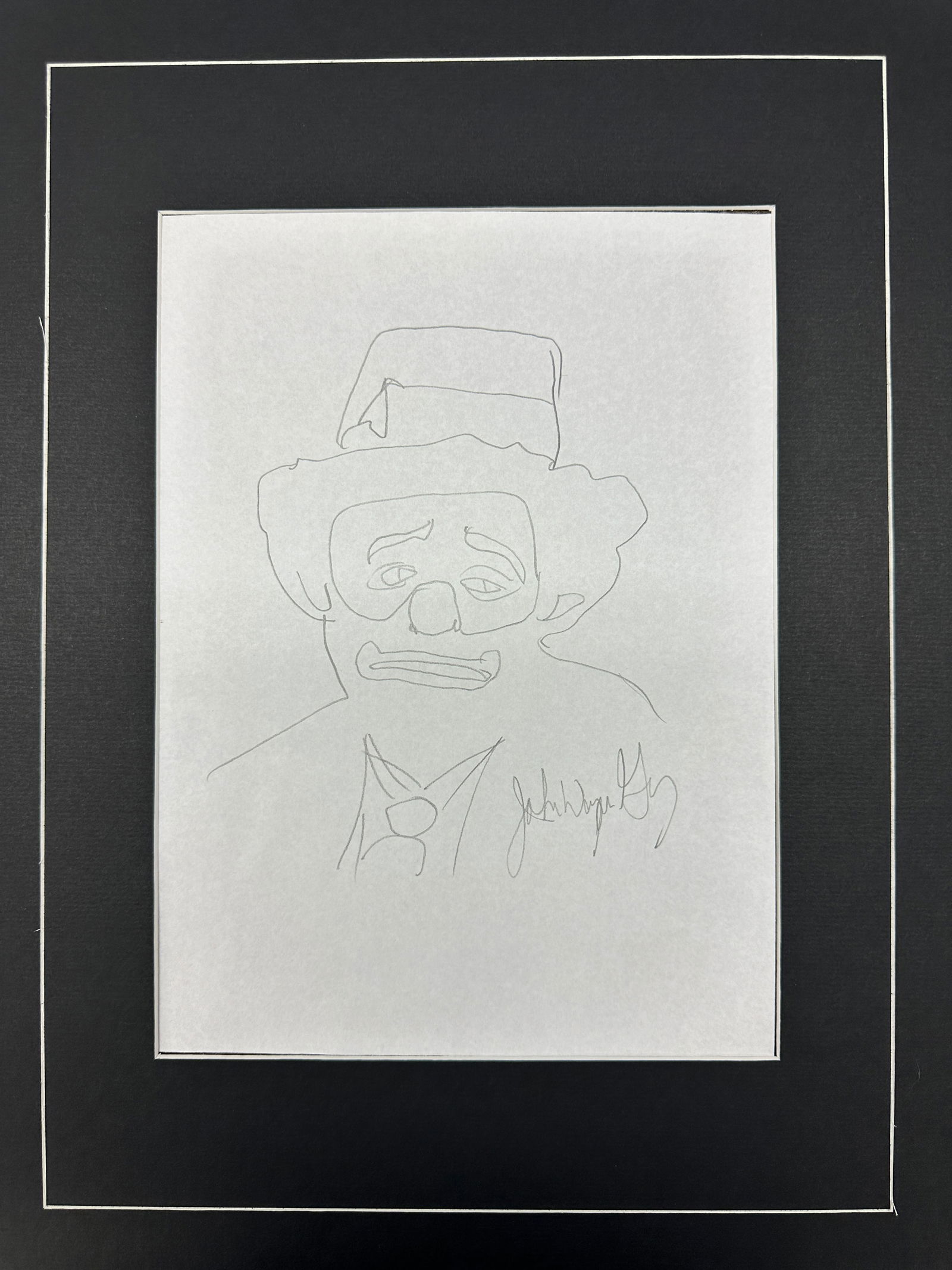 John Wayne Gacy Autographed Sketch (1 of 2)