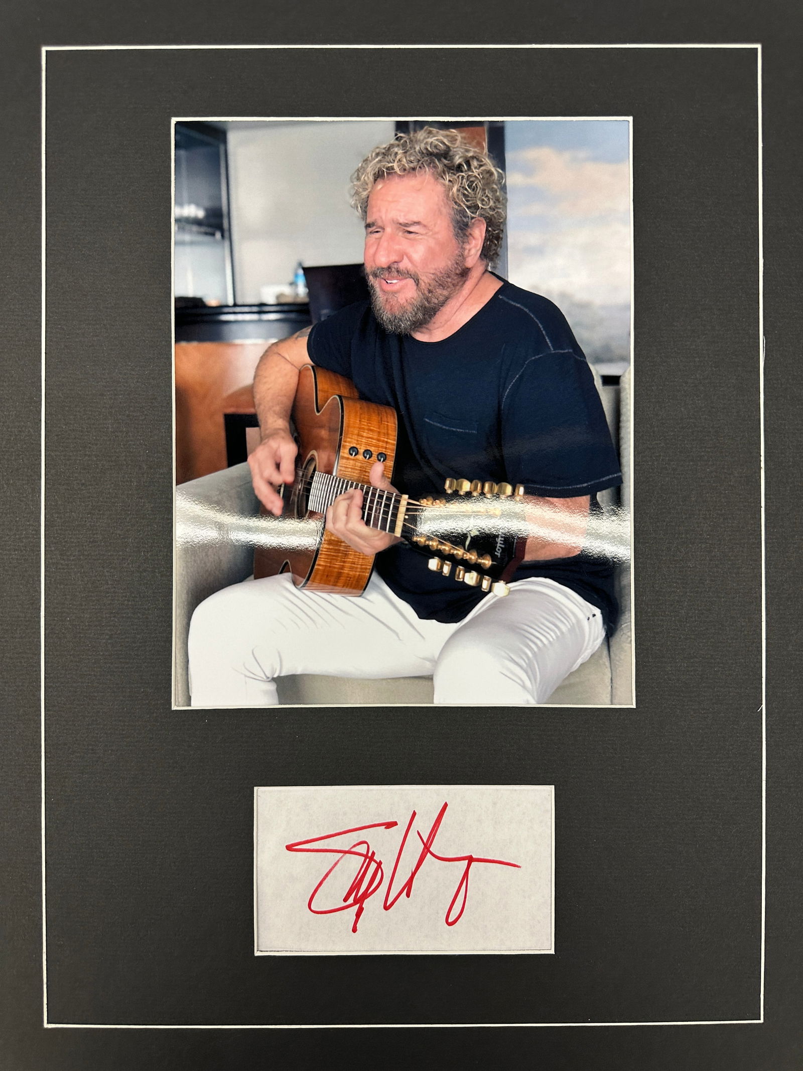 Sammy Hagar Autograph Display (1 of 2)