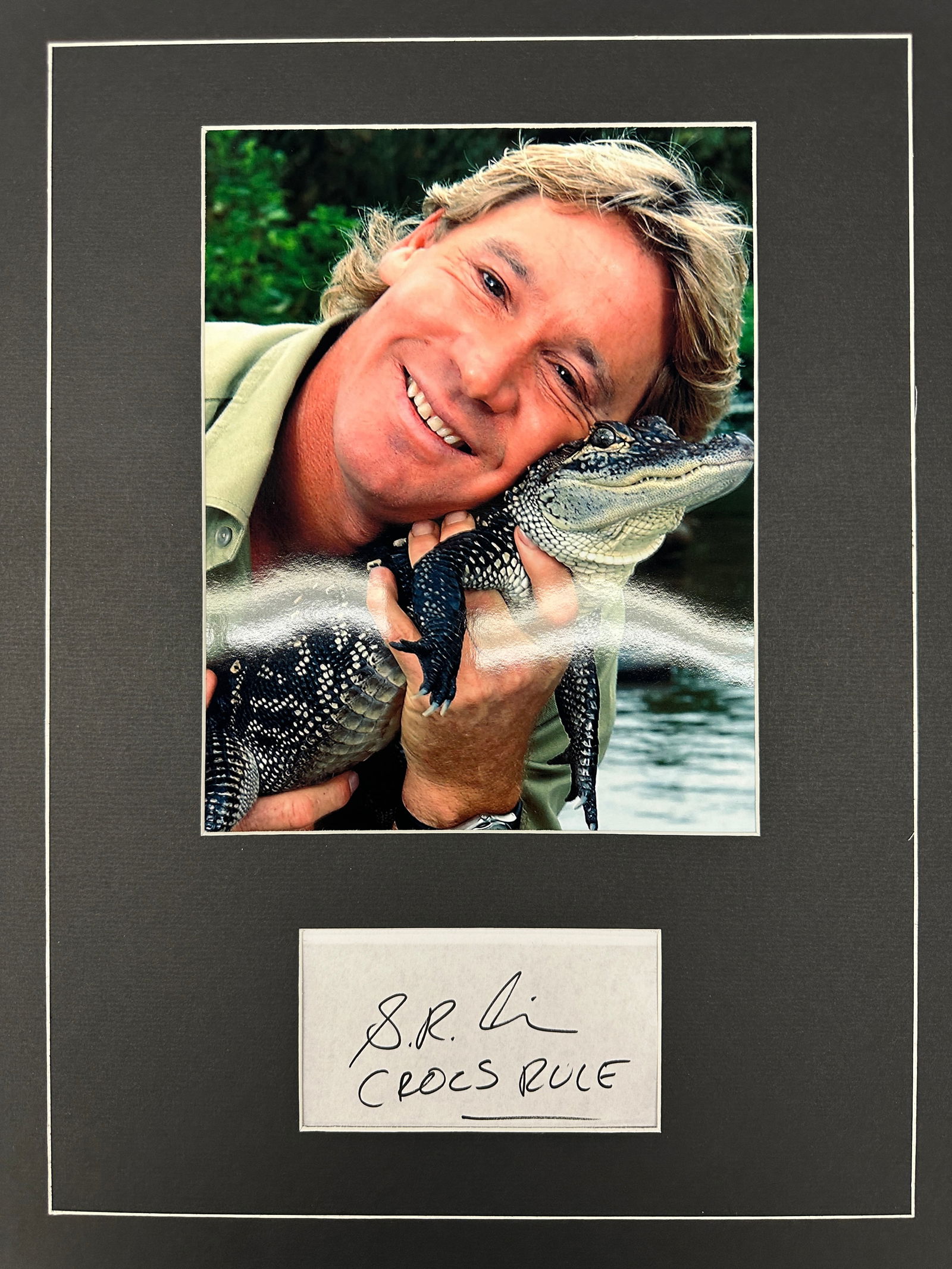 Steve Irwin Autograph Display (1 of 2)