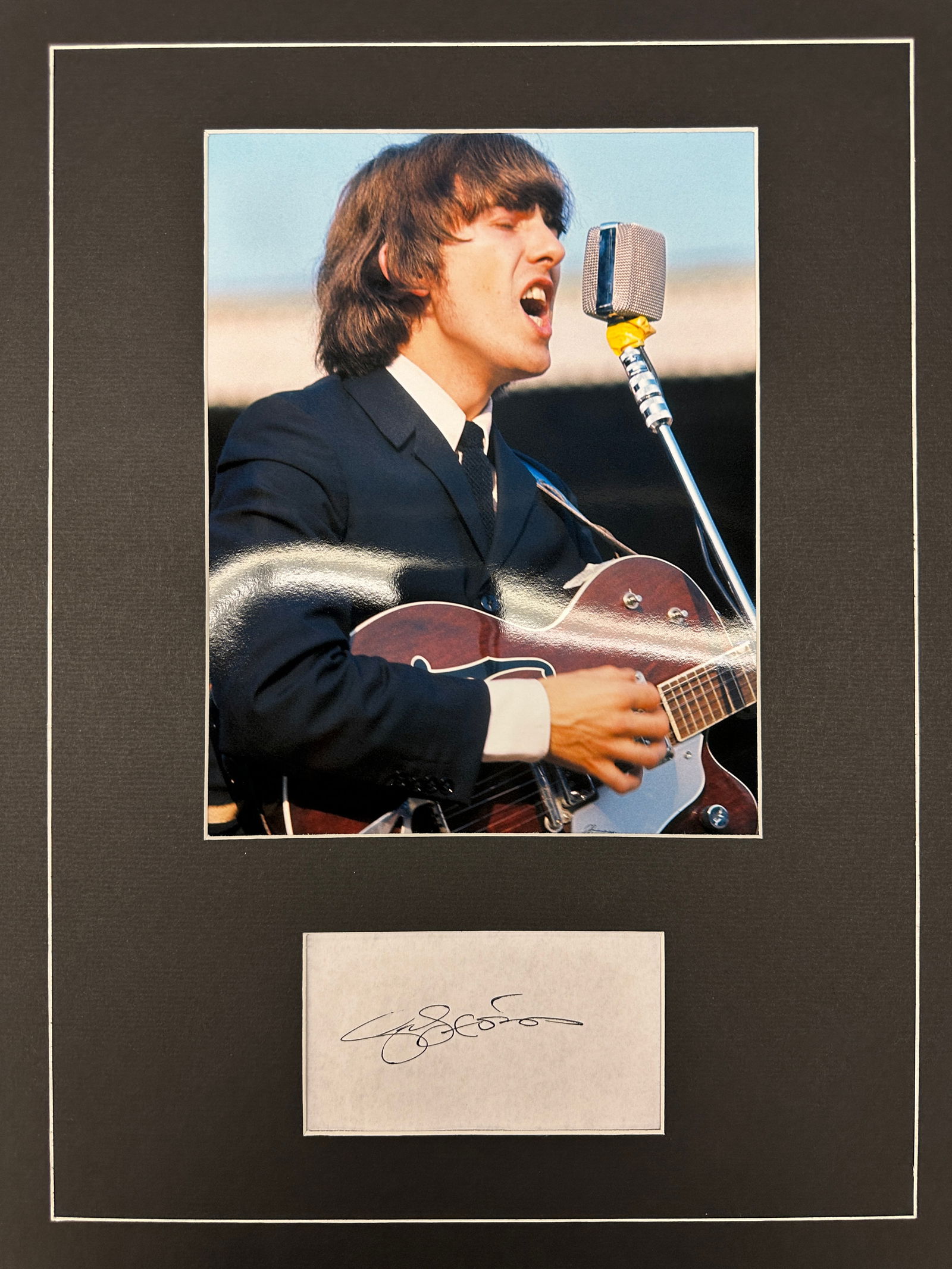 George Harrison Autograph Display (1 of 2)