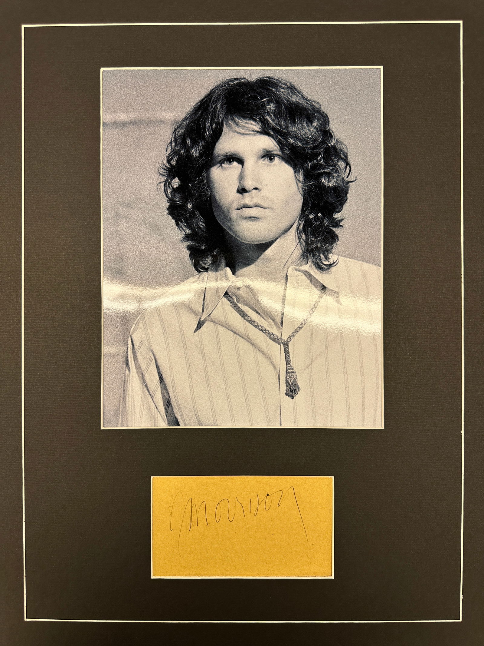 Jim Morrison Autograph Display (1 of 2)