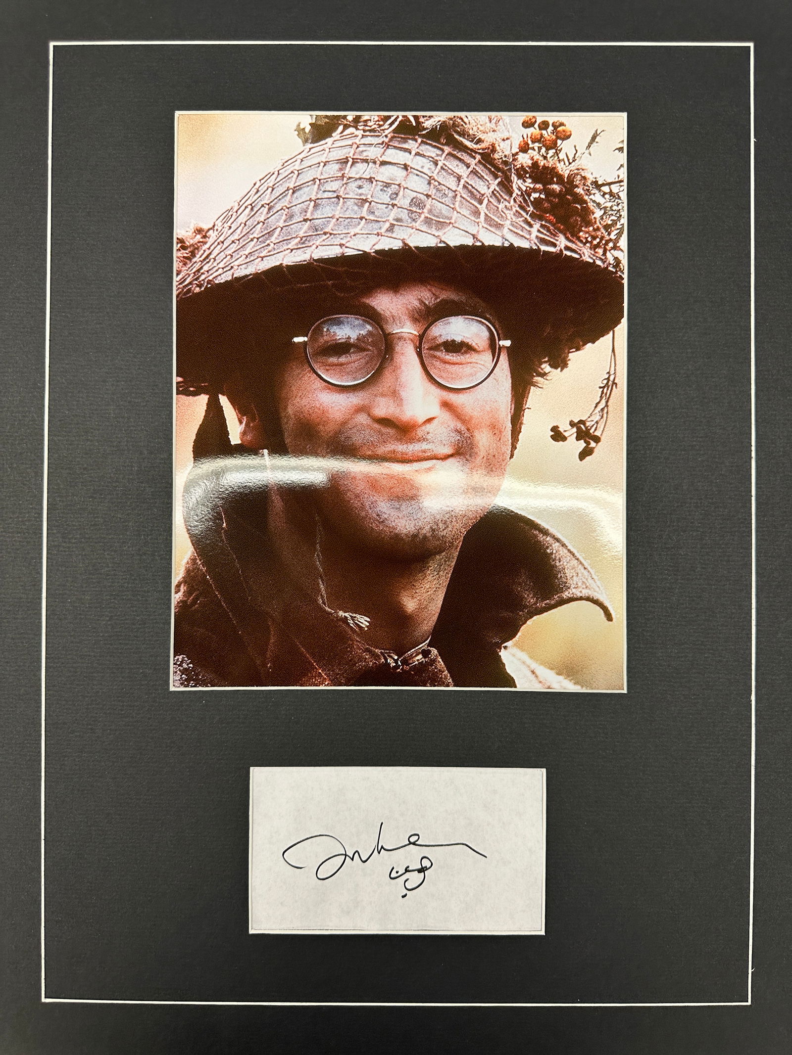 John Lennon Autograph Display (1 of 2)