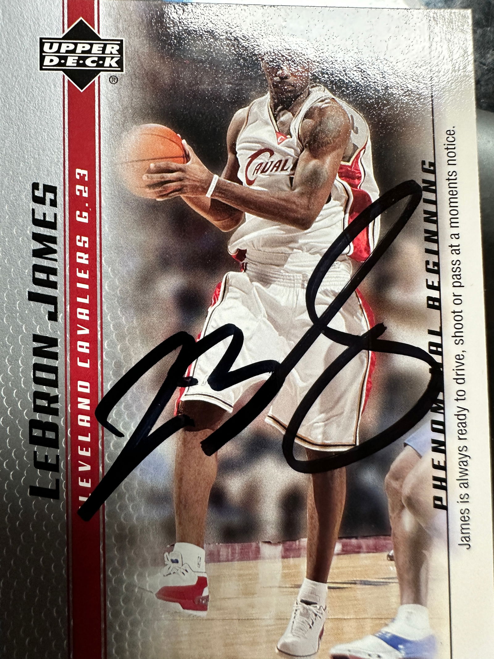 Lebron James Autographed CARD (1 of 1)