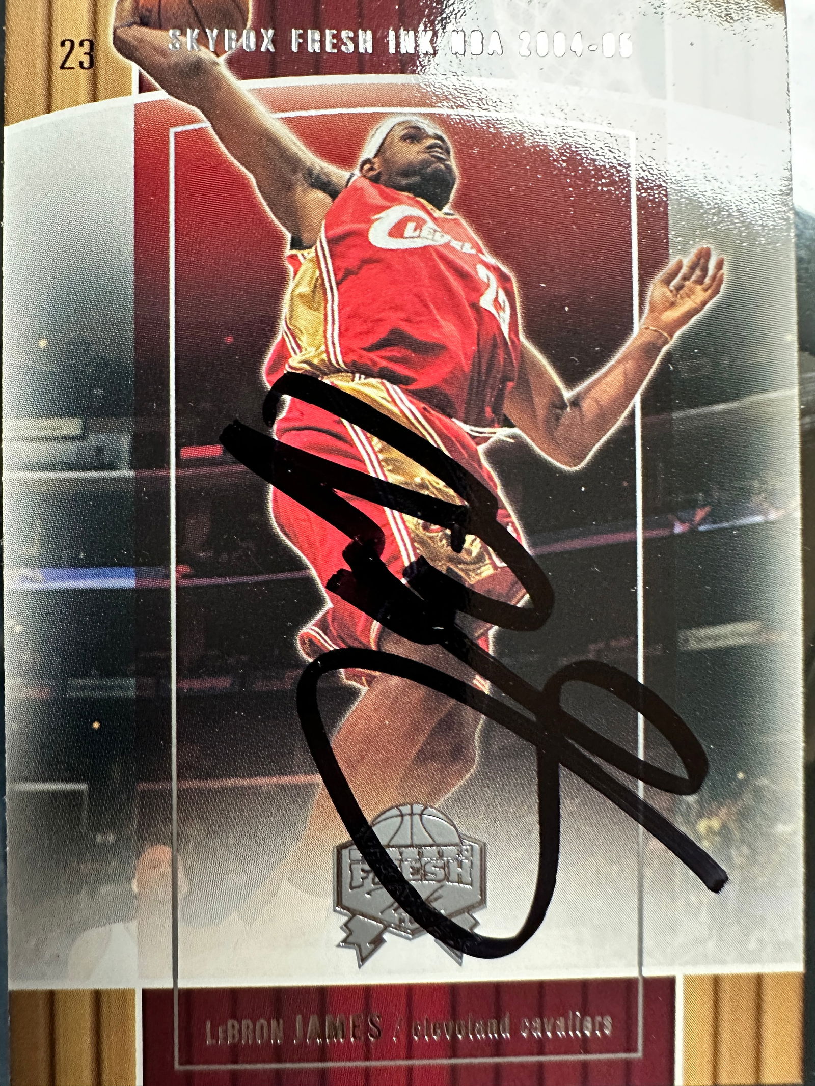 Lebron James Autographed CARD (1 of 1)