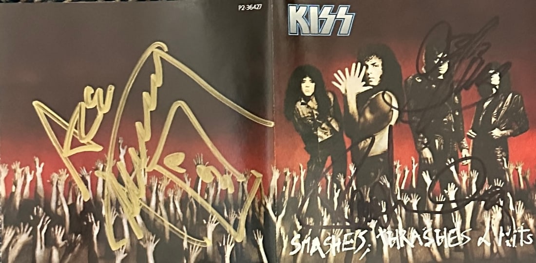 Ace Frehley Gene Paul Autographed CD Cover (1 of 1)