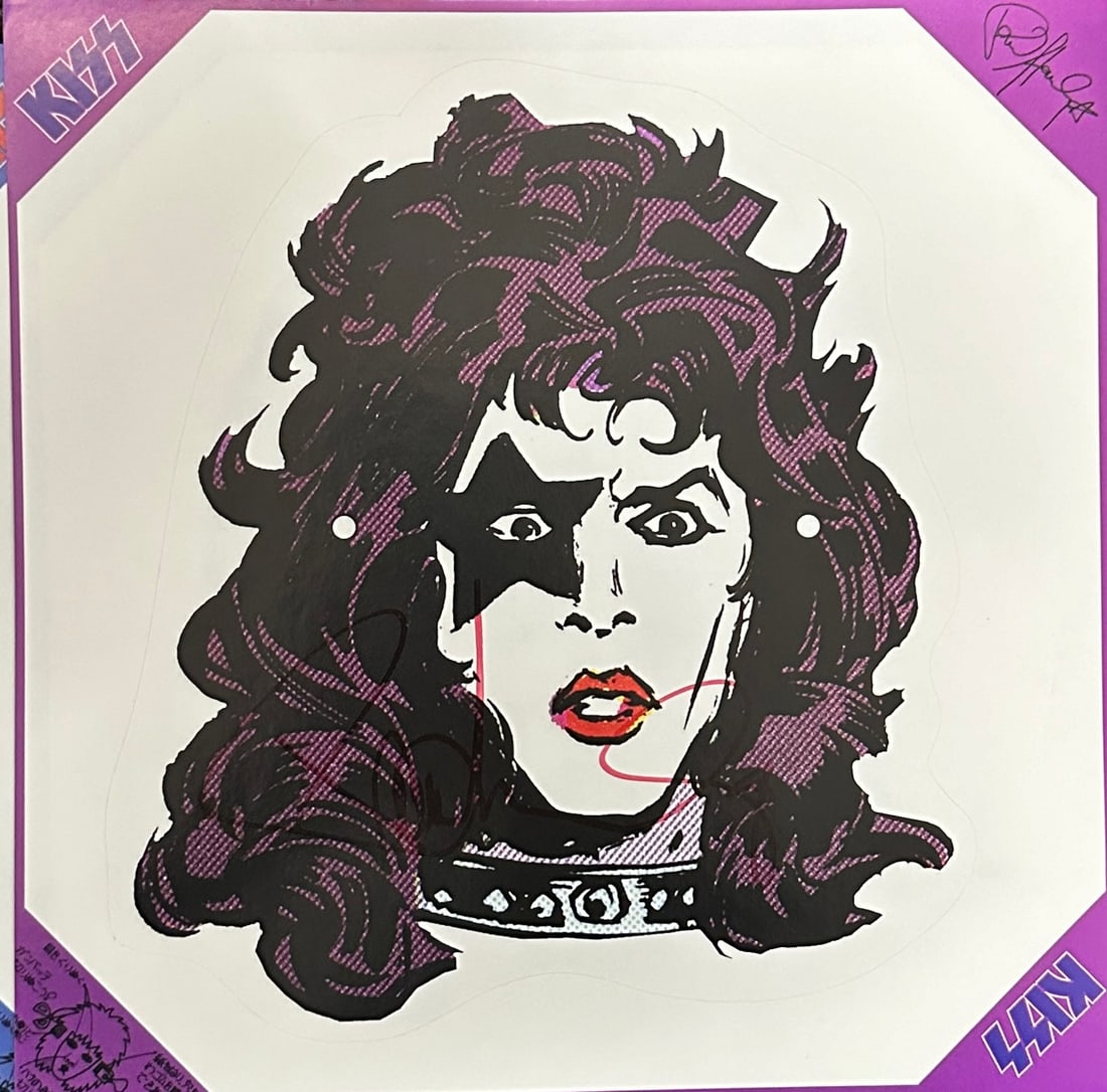 Paul Stanley Autographed 12X12 Sticker (1 of 1)