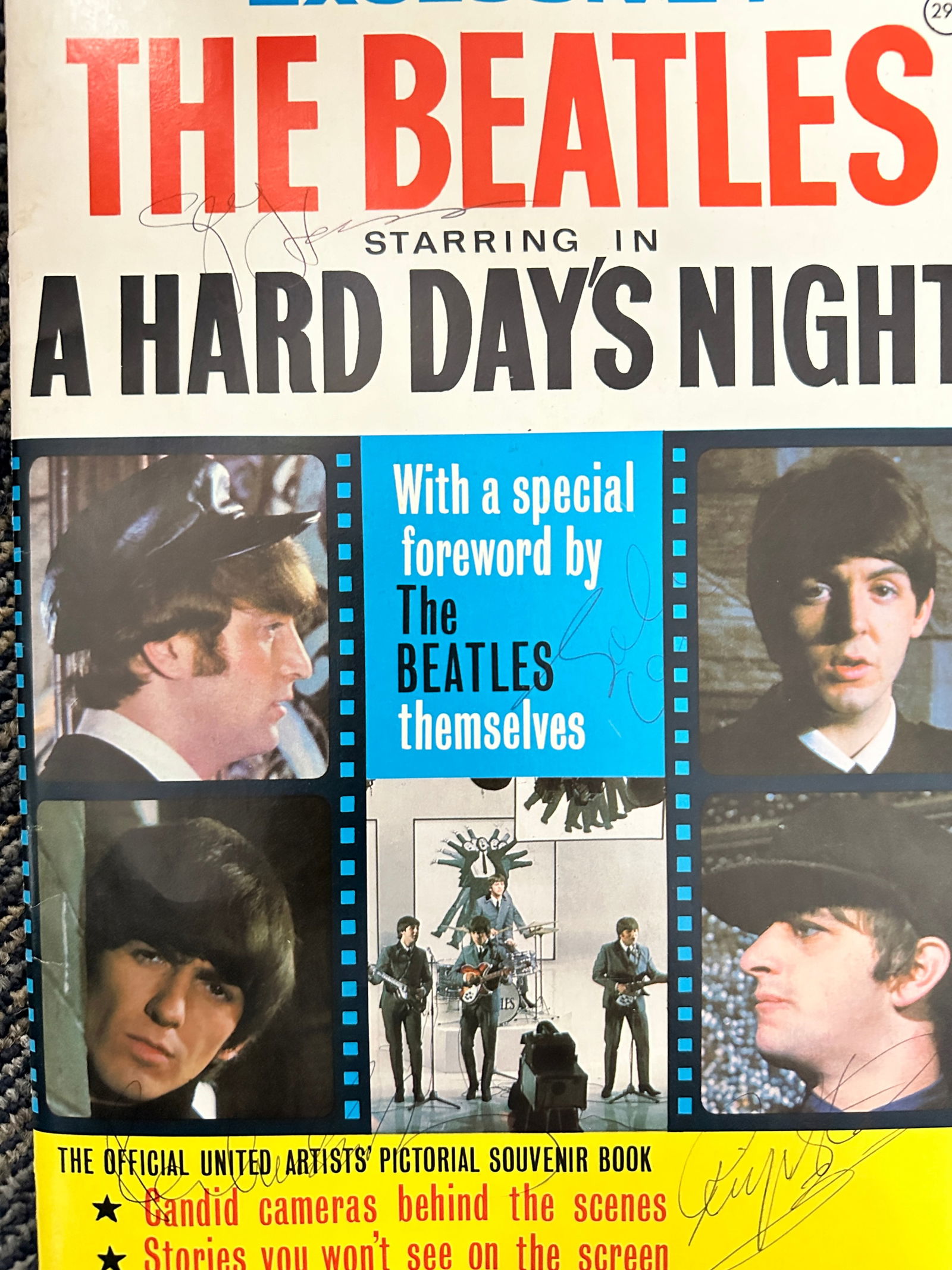 The Beatles Autographed Magazine All 4 (1 of 1)