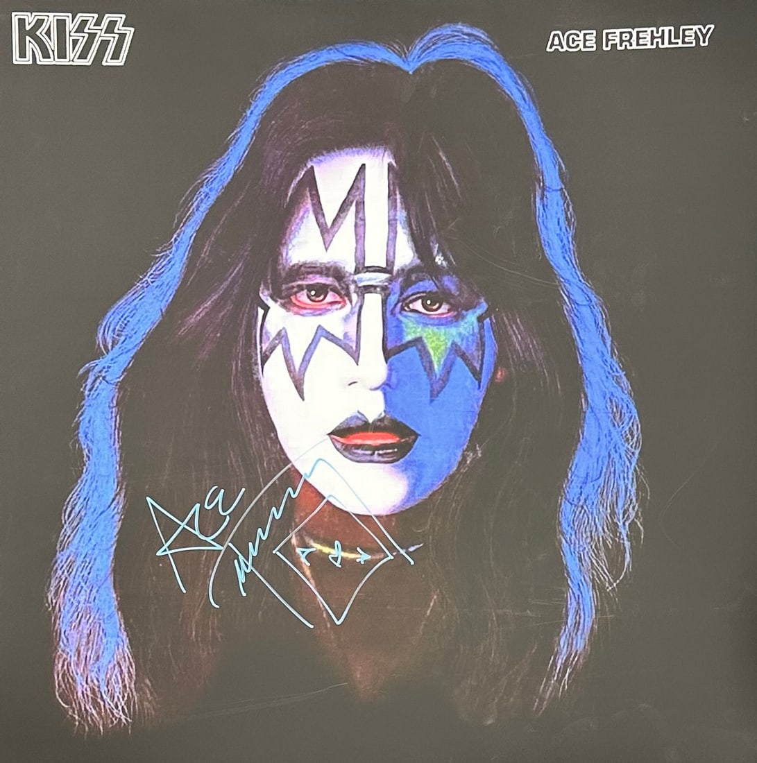 Ace Frehley Autographed Solo Album Cover 24x24 (1 of 1)