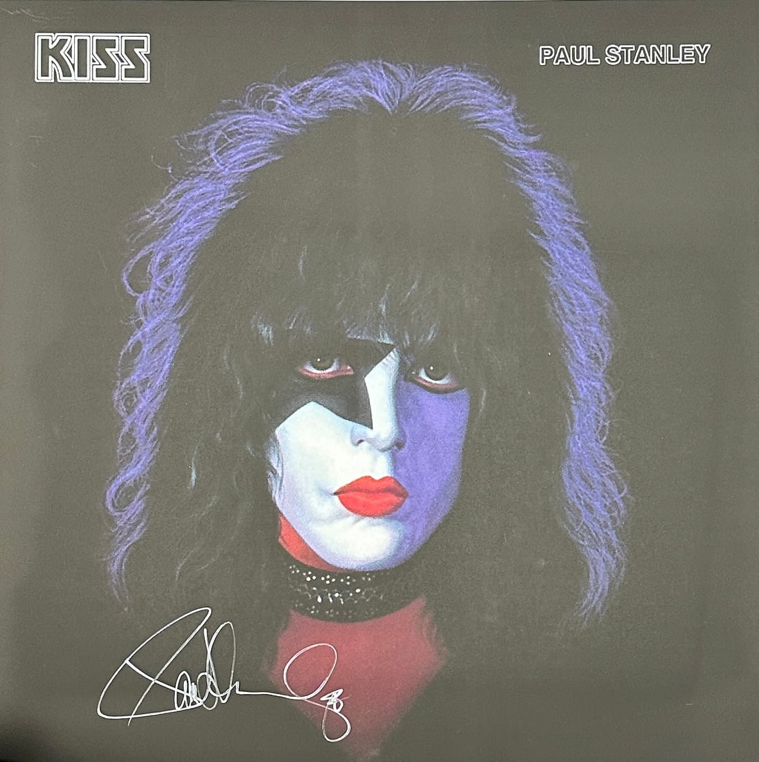 Paul Stanley Autographed SOLO Album Cover 24x24 (1 of 1)