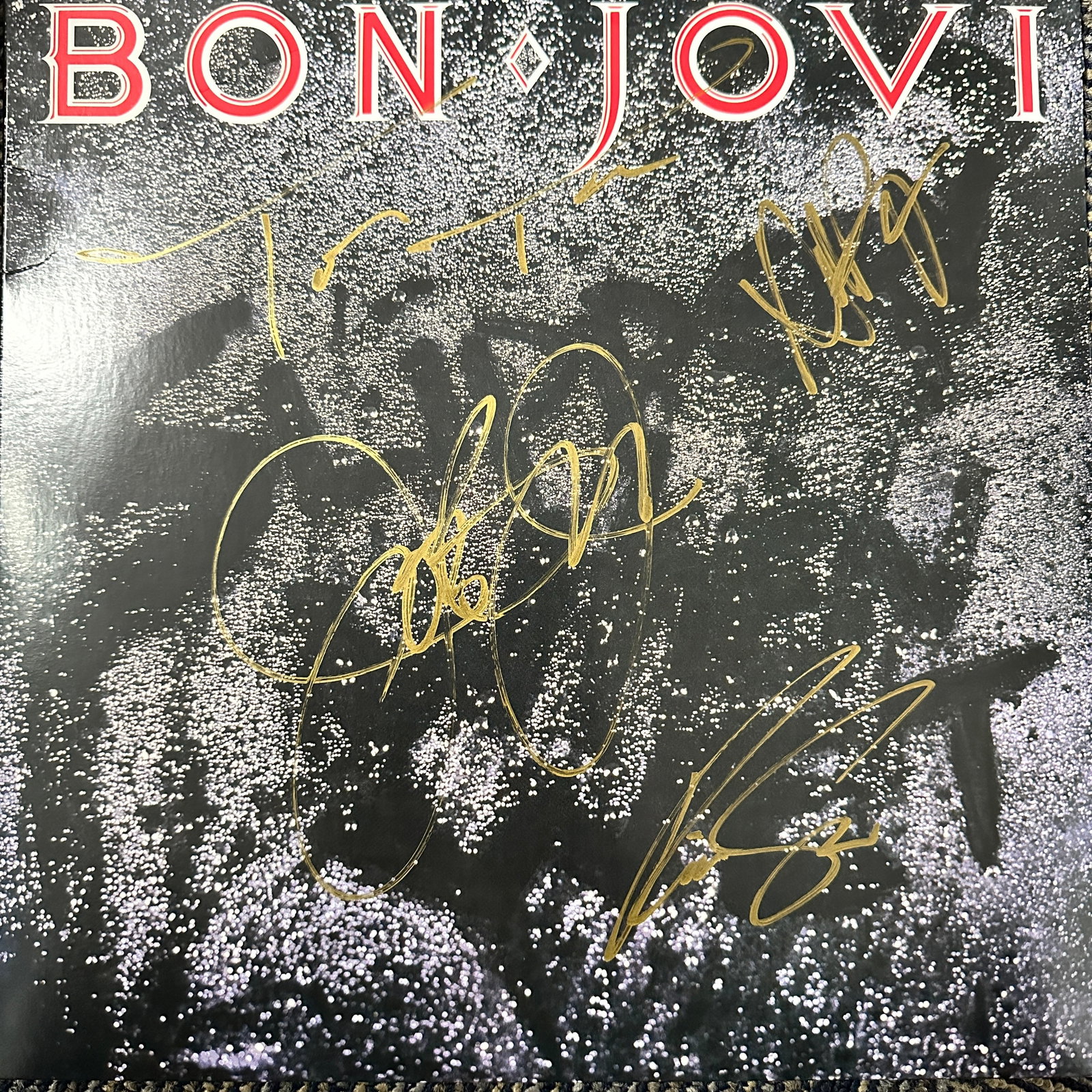 Bon Jovi AUTOGRAPHED Album: Displays are not framed, and can be framed for a cost. Framed items will state they are framed in the name of the item. All signed items come with a COA. All items now come with a 3rd Party COA from P