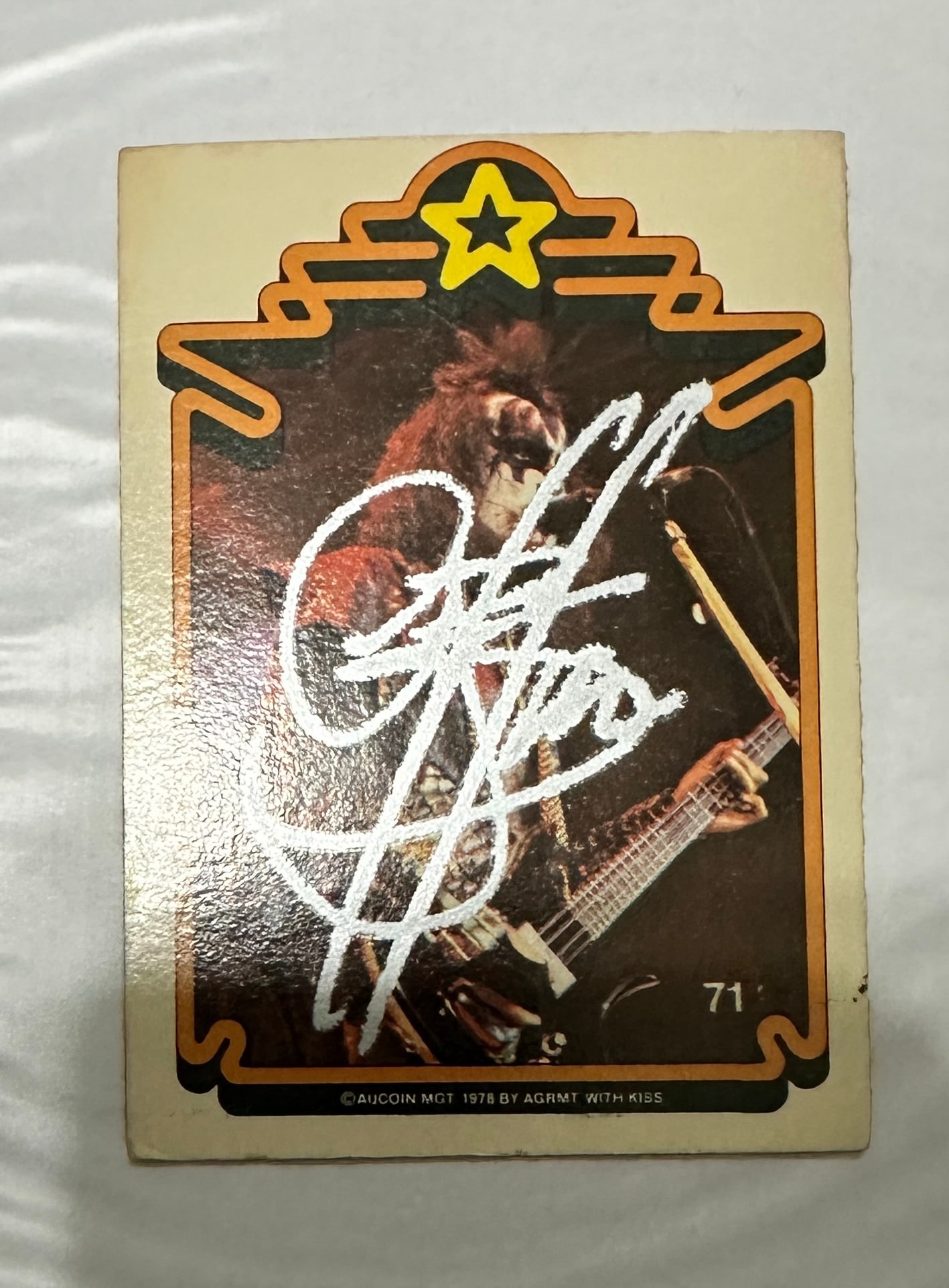 Gene Simmons Autographed Card (1 of 2)