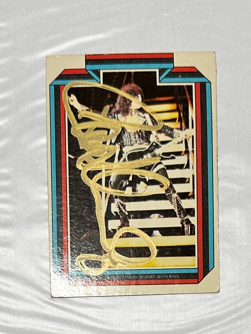 Paul Stanley Autographed Card (1 of 2)