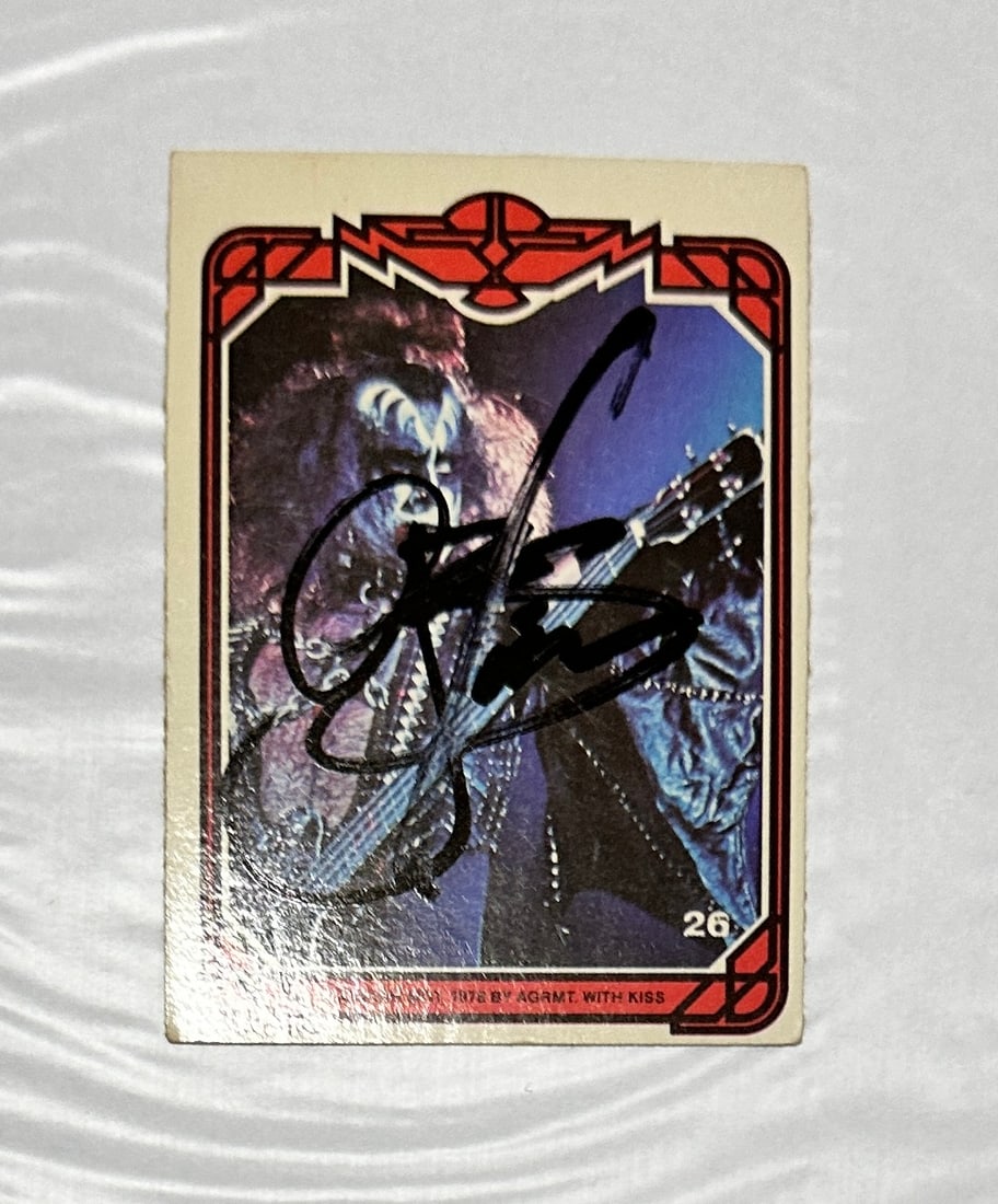 Gene Simmons Autographed Card (1 of 2)