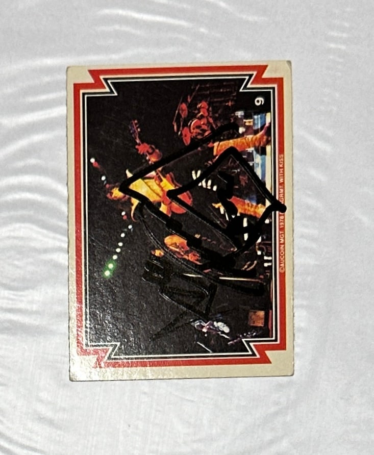 Ace Frehley Autographed Card (1 of 2)