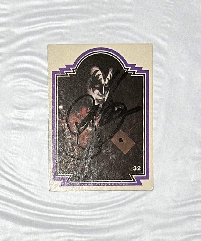 Gene Simmons Autographed Card (1 of 2)