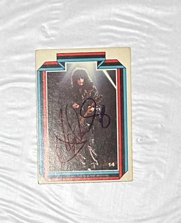 Paul Stanley Autographed Card (1 of 2)