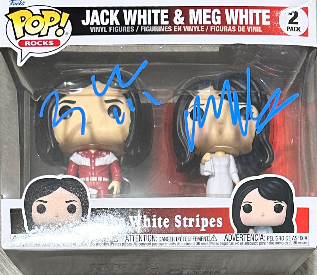 Jack and Meg White Autographed Funko (1 of 2)