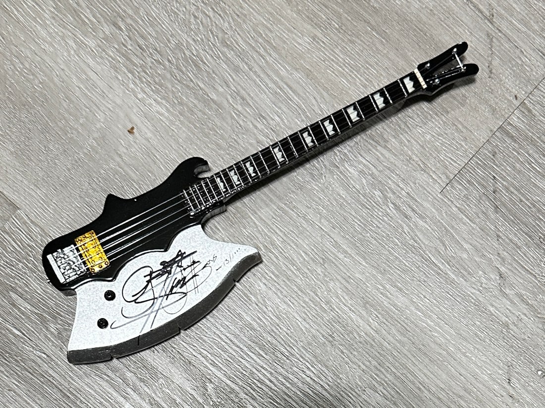 Gene Simmons Autographed Mini Guitar! (1 of 2)