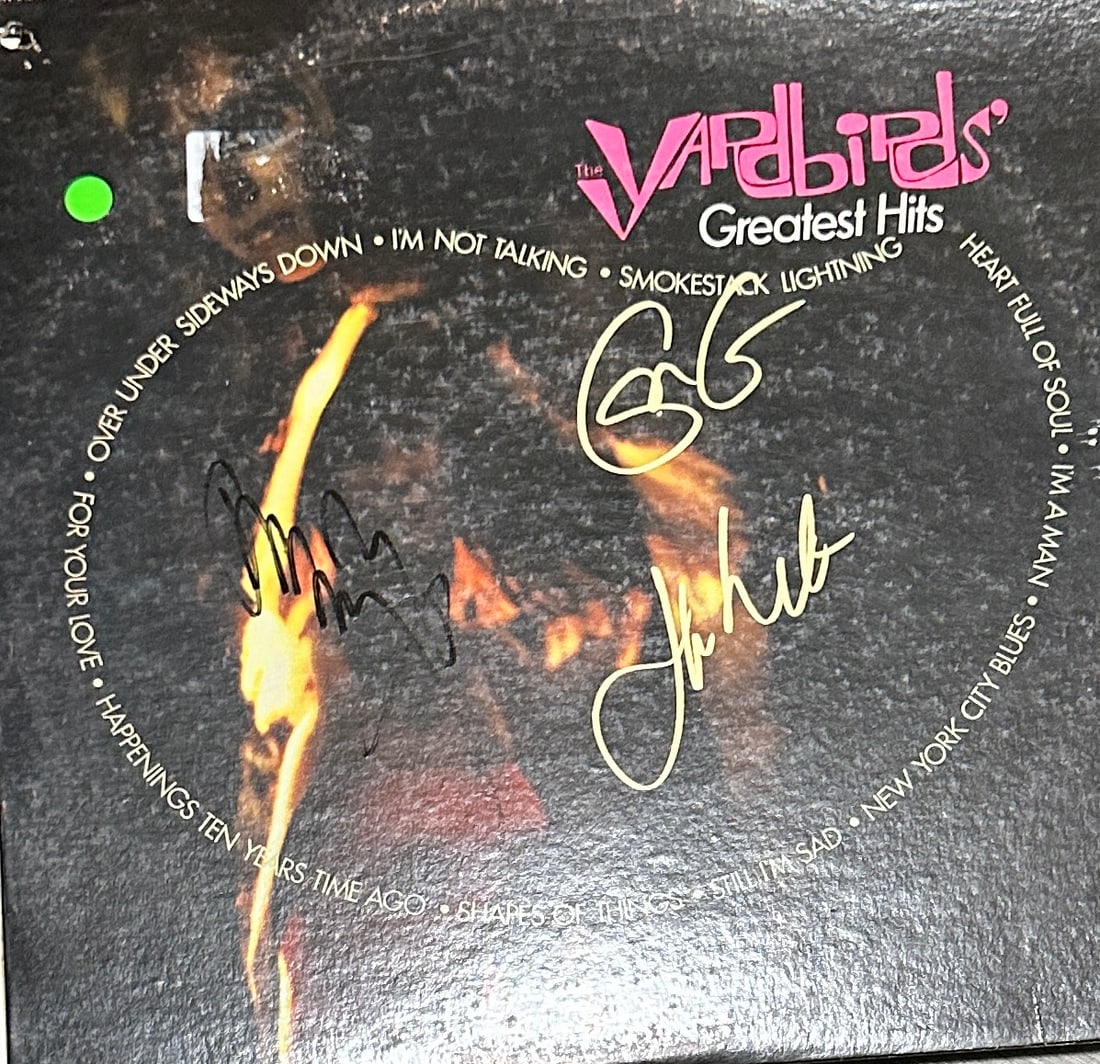 Yardbirds Autographed Album PAGE BECK CLAPTON (1 of 2)