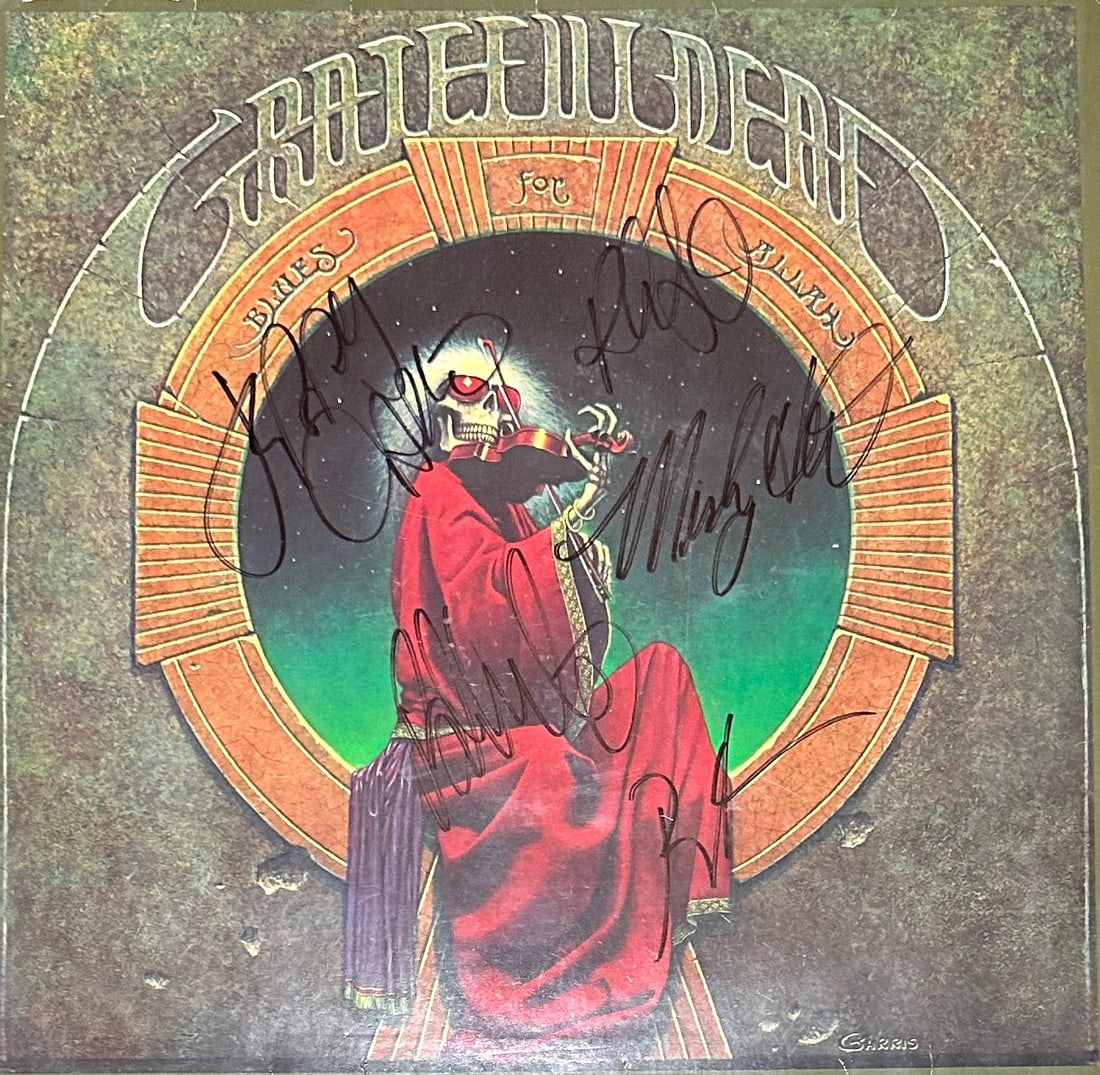 Grateful Dead Autographed ALBUM JERRY BOB PHIL MICKEY BILL (1 of 2)