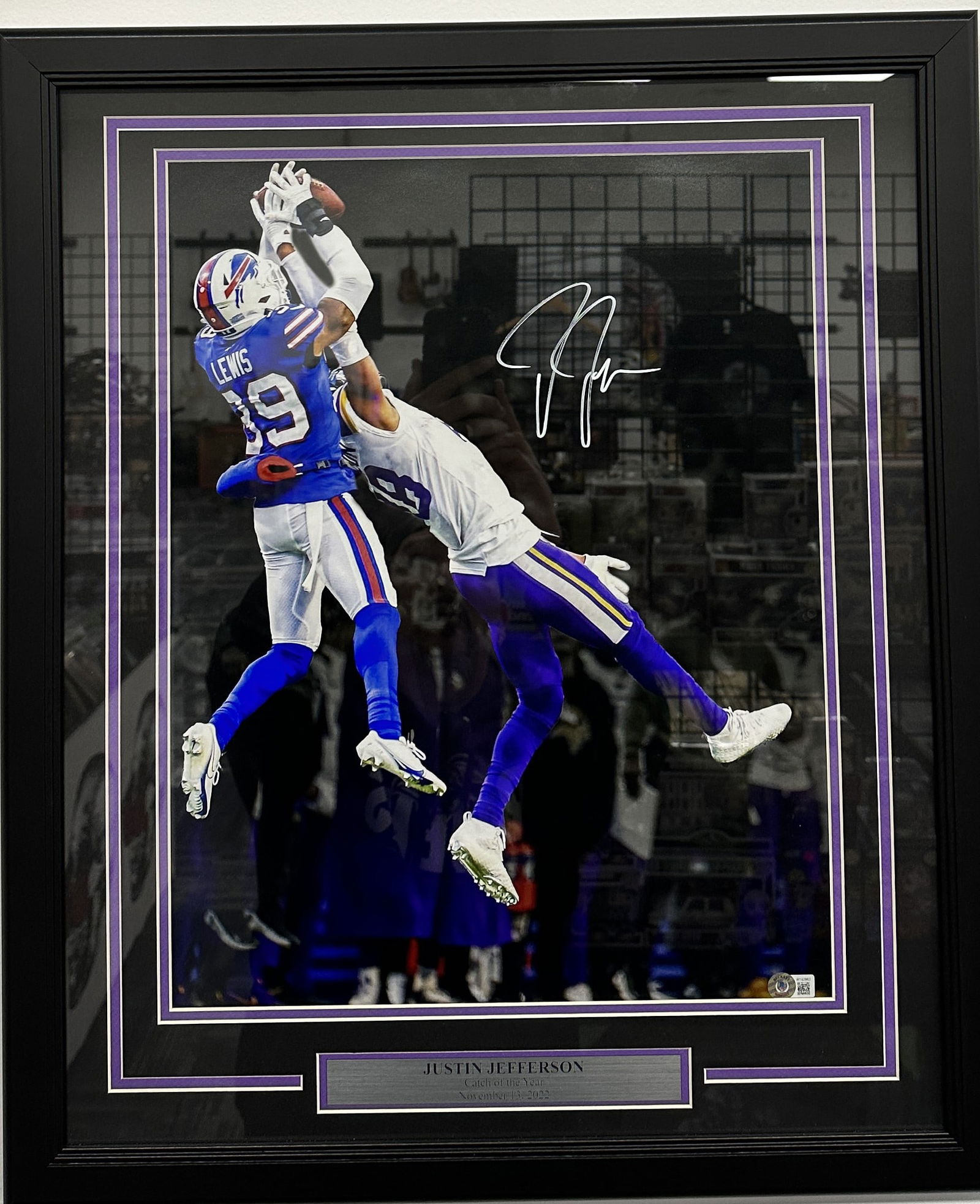 Justin Jefferson AUTOGRAPHED 16X20 Vikings (1 of 2)