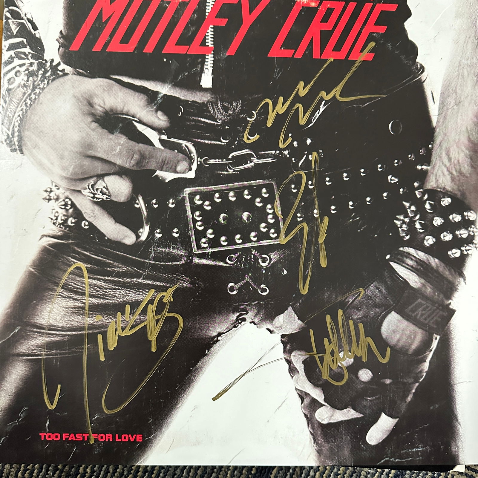 Motley Crue Autographed ALBUM All 4 (1 of 2)