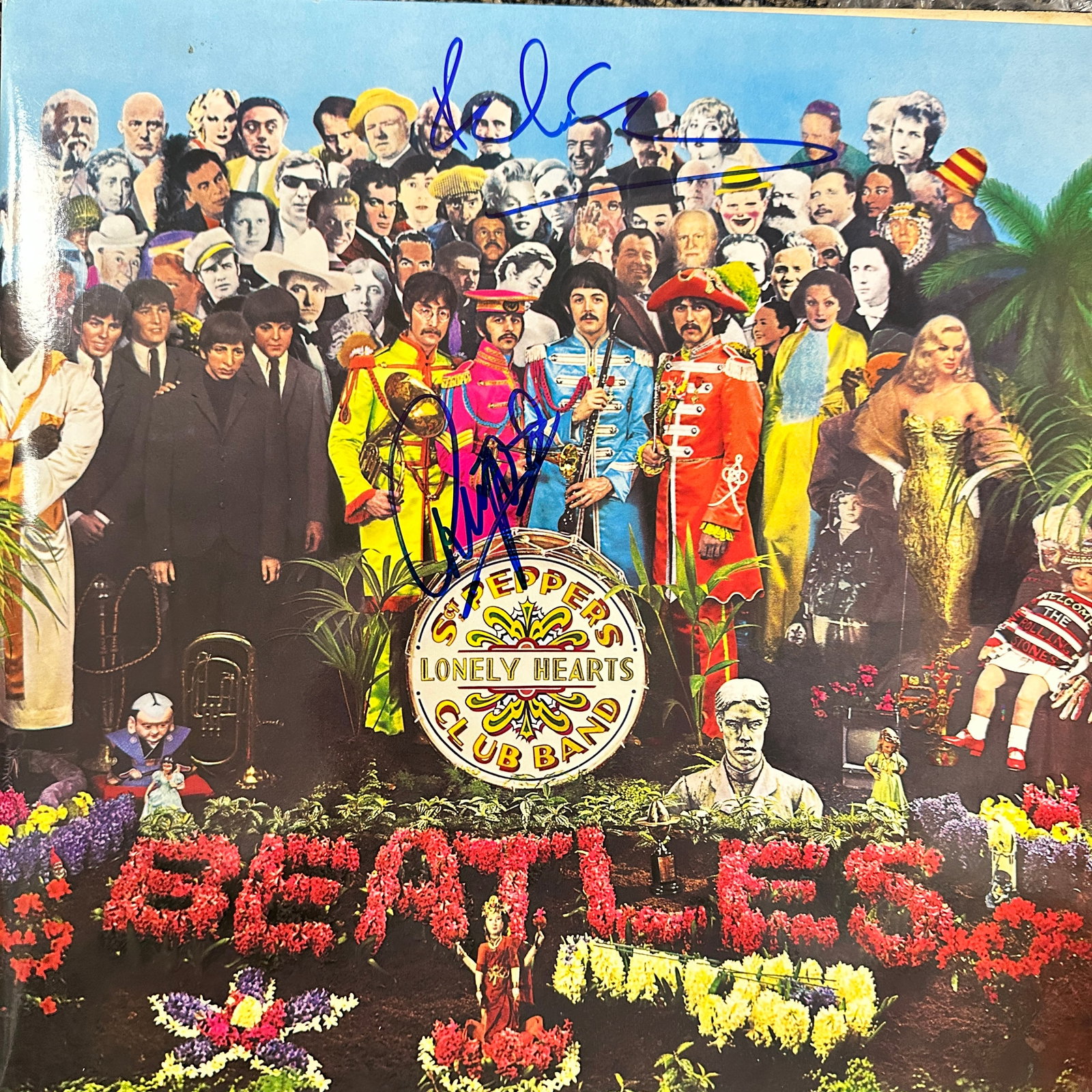 Paul & Ringo Autographed Autographed ALBUM: Displays are not framed, and can be framed for a cost. Framed items will state they are framed in the name of the item. All signed items come with a COA. All items now come with a 3rd Party COA from P