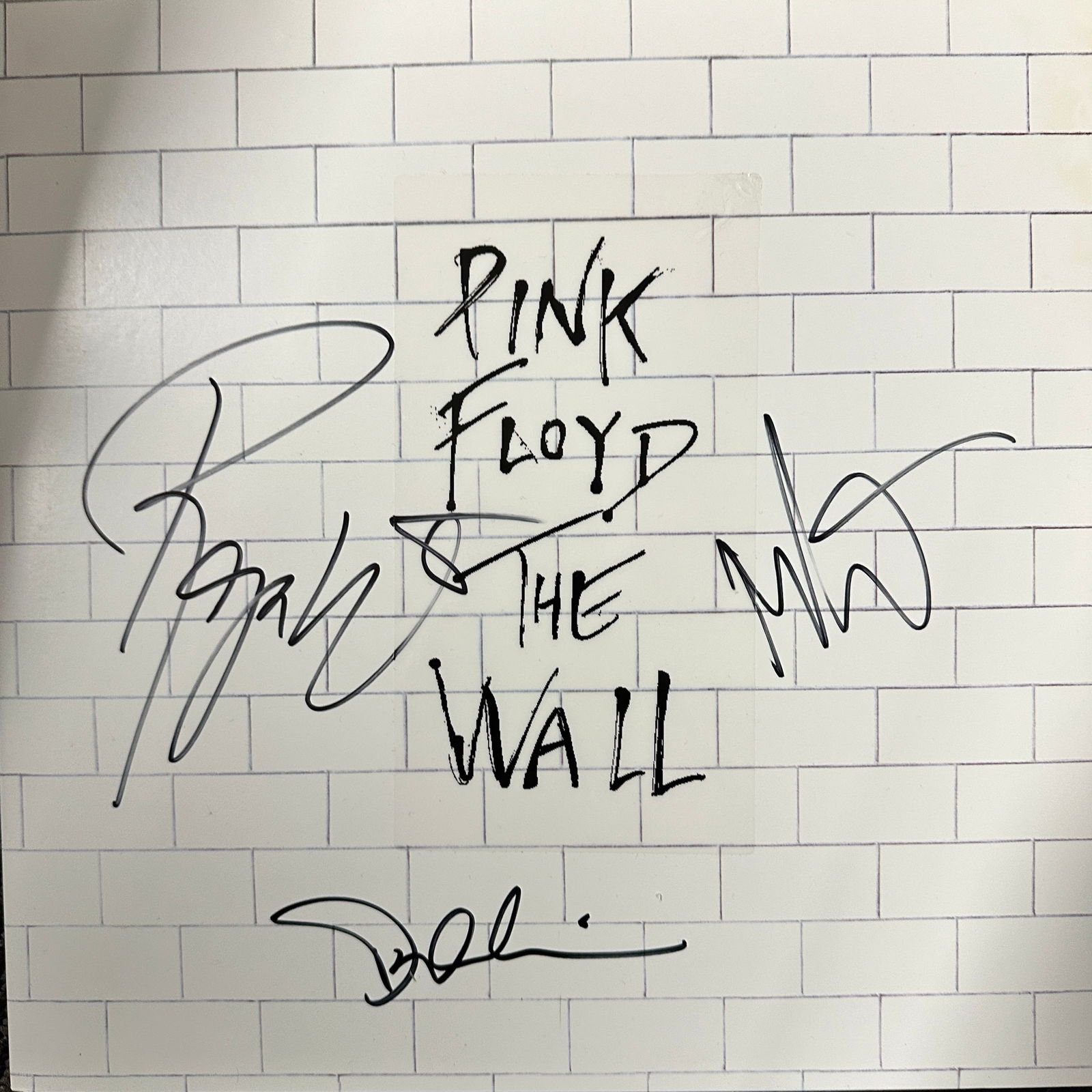 Pink Floyd Autographed Album ROGER DAVID NICK (1 of 2)