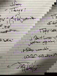 Jimi Hendrix Autographed Handwritten Letter!