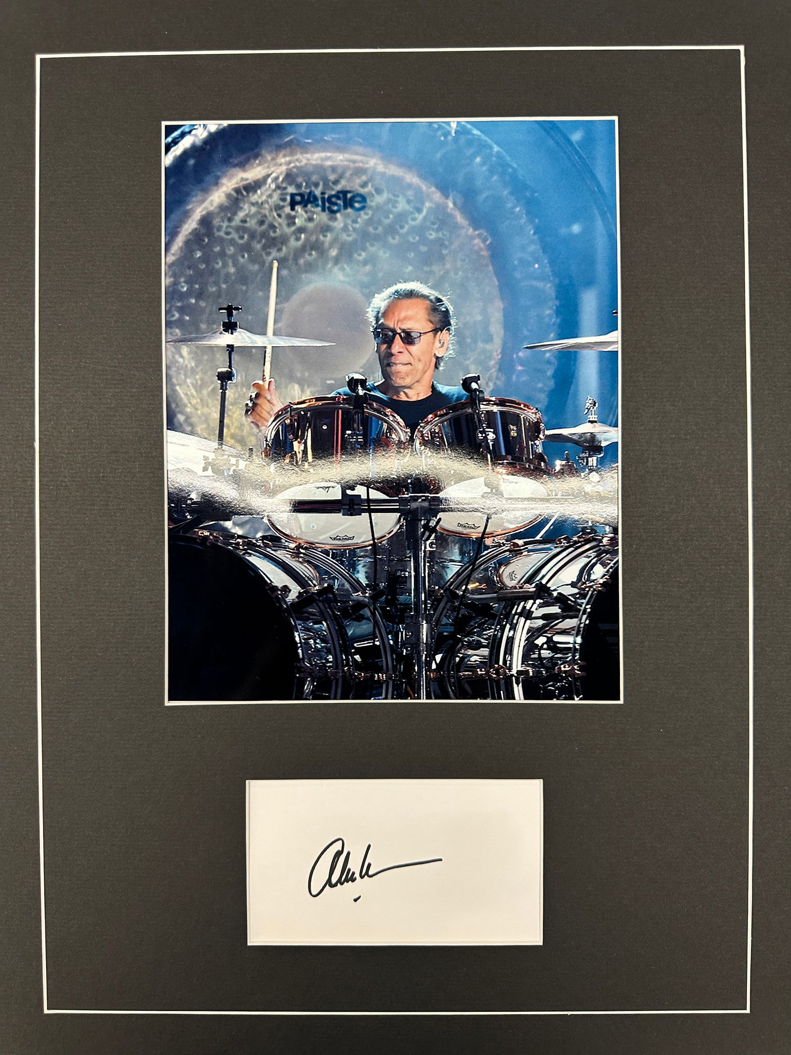Alex Van Halen Autograph Display (1 of 1)