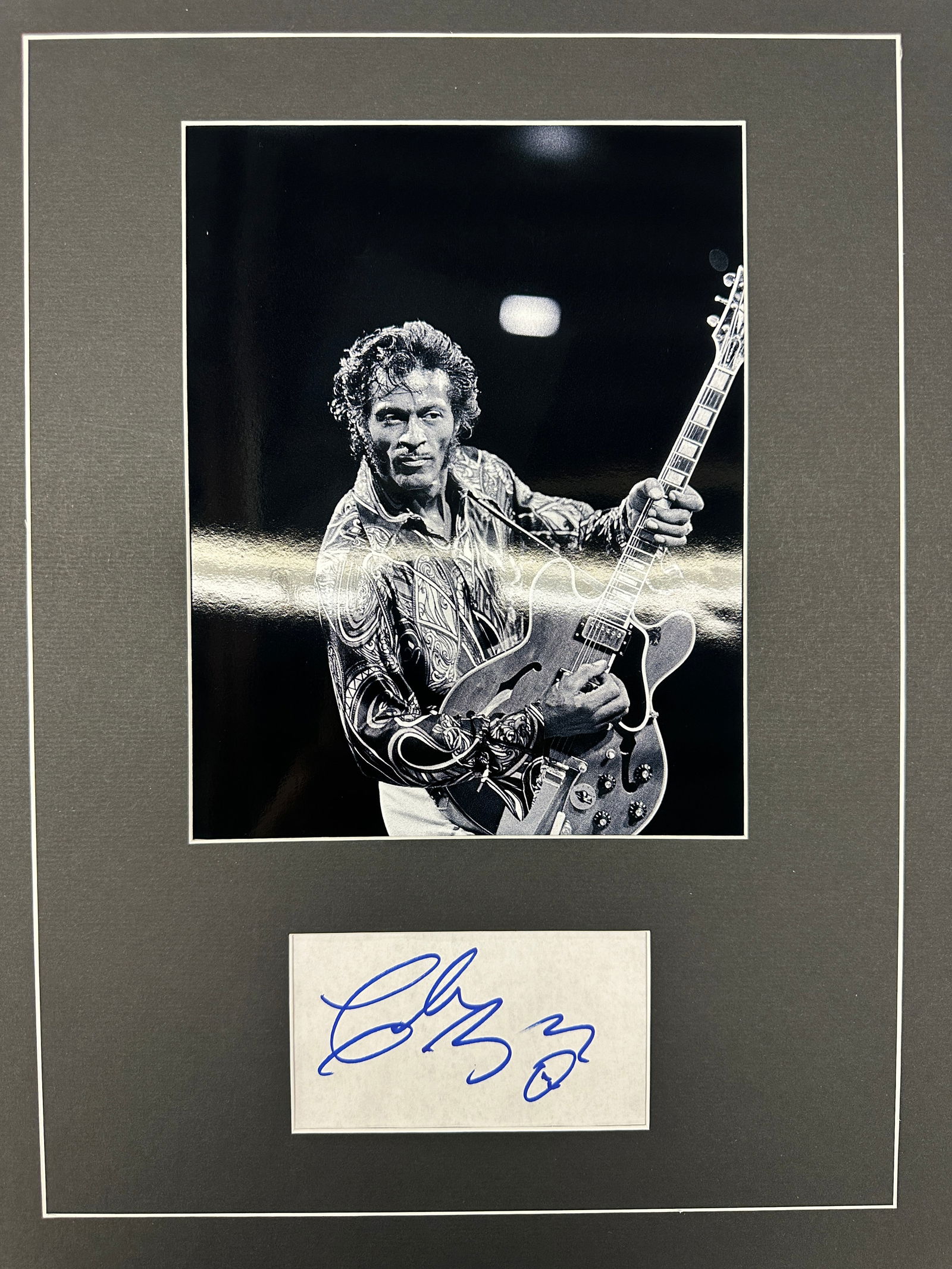 Chuck Berry Autograph Display (1 of 1)