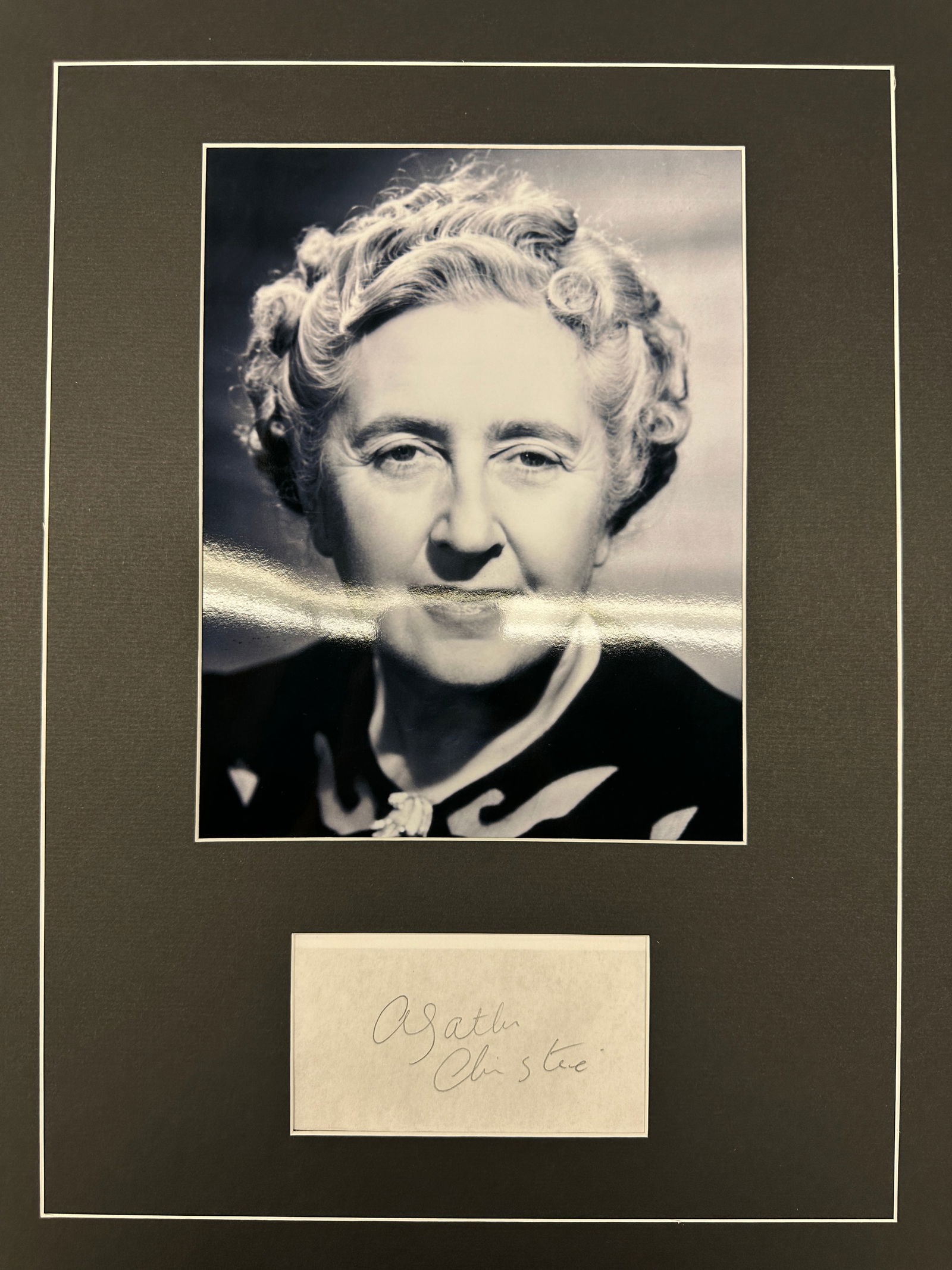 Agatha Christie Autograph Display (1 of 1)