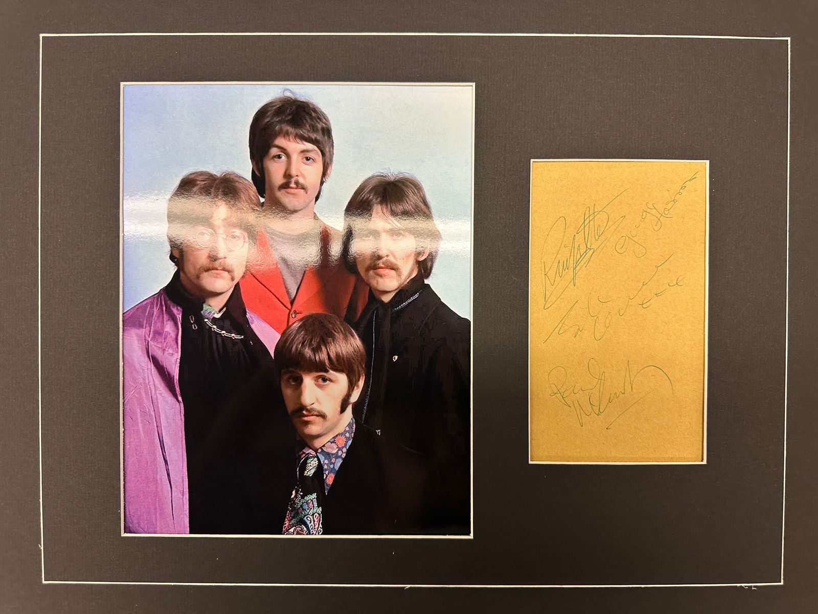 Beatles Autograph Display (1 of 1)