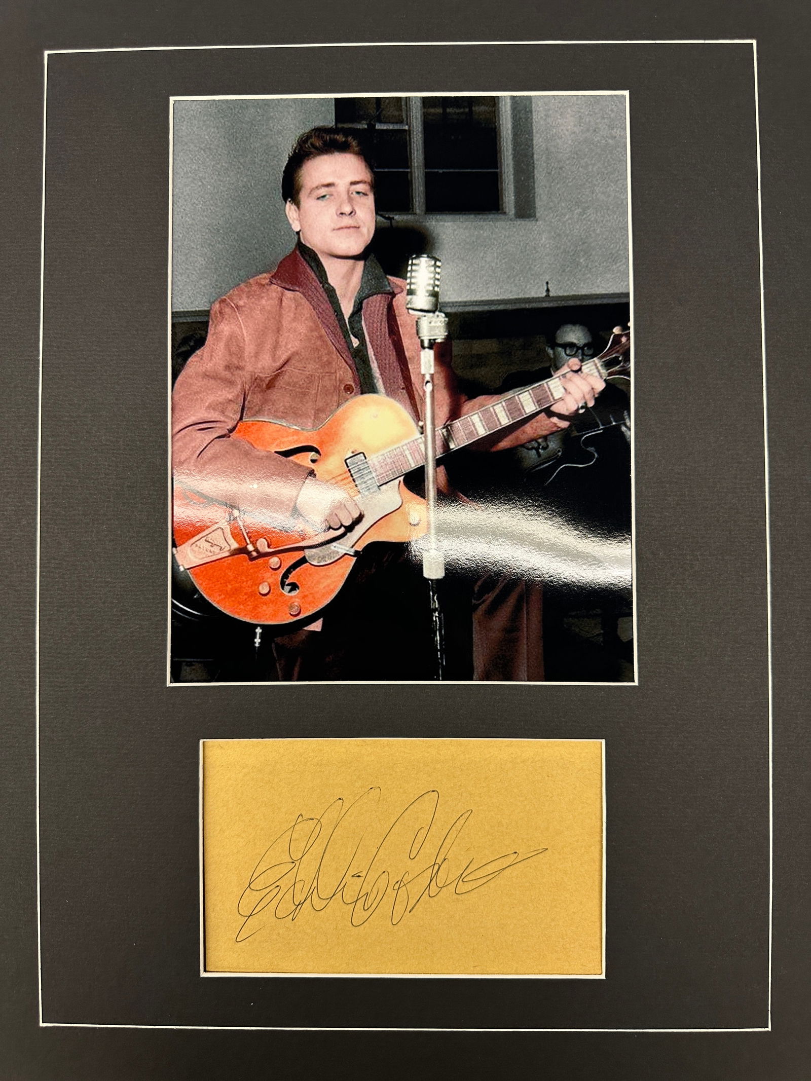 Eddie Cochran Autograph Display (1 of 1)