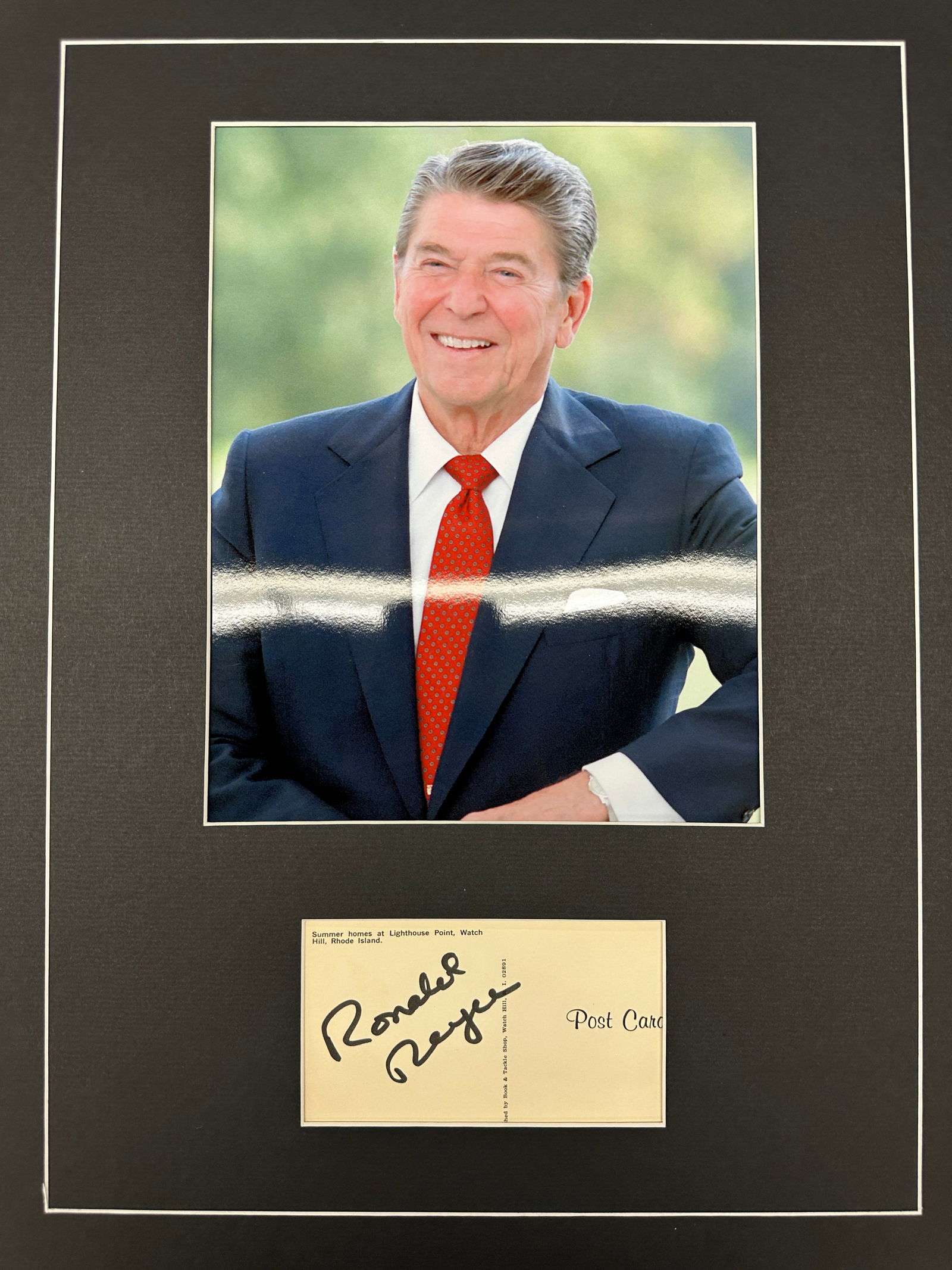 Ronald Reagan Autograph Display (1 of 1)