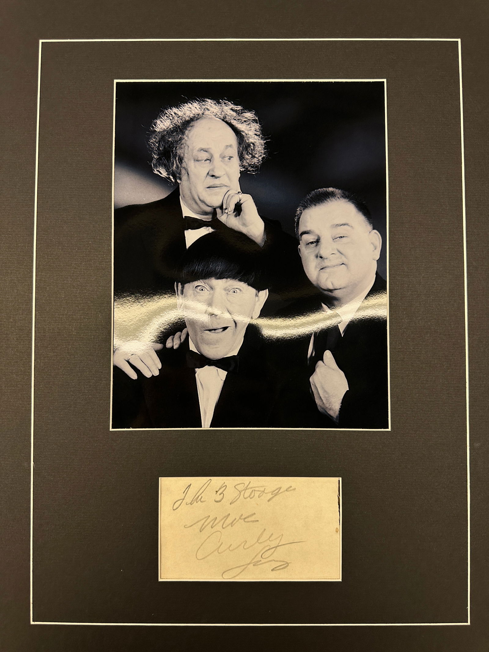 3 Stooges Autograph Display (1 of 1)