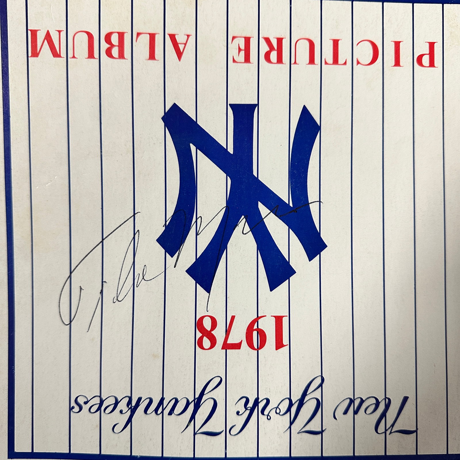 Thurman Munson Autographed Yankees Book (1 of 1)