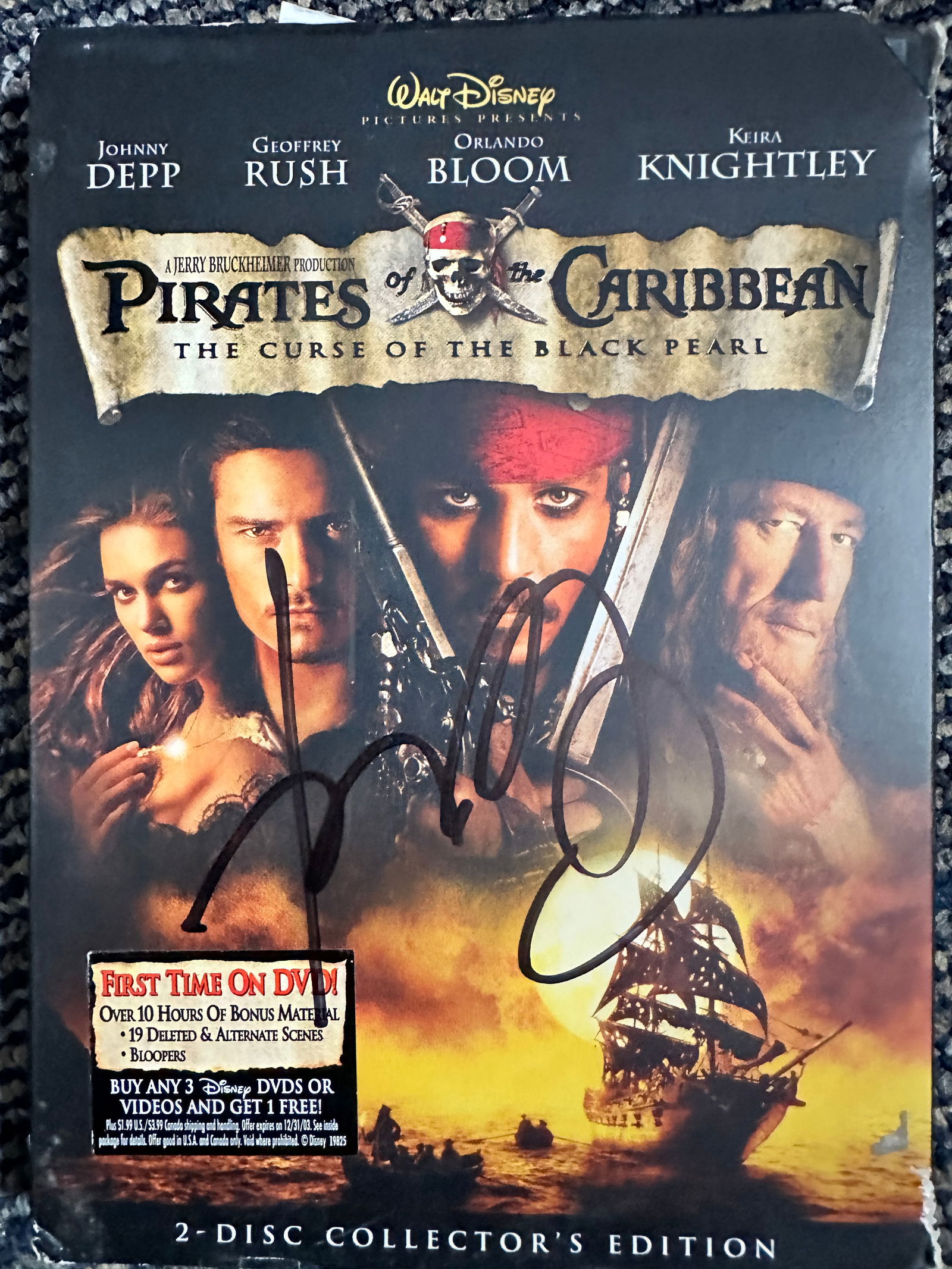Johnny Depp Autographed DVD (1 of 1)