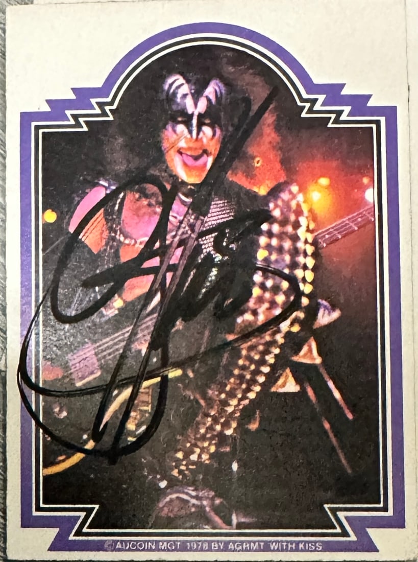 Gene Simmons Autographed Card (1 of 1)