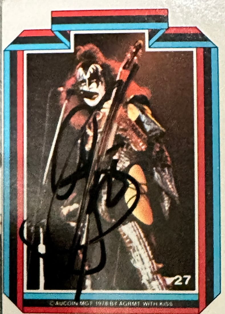 Gene Simmons Autographed Card (1 of 1)