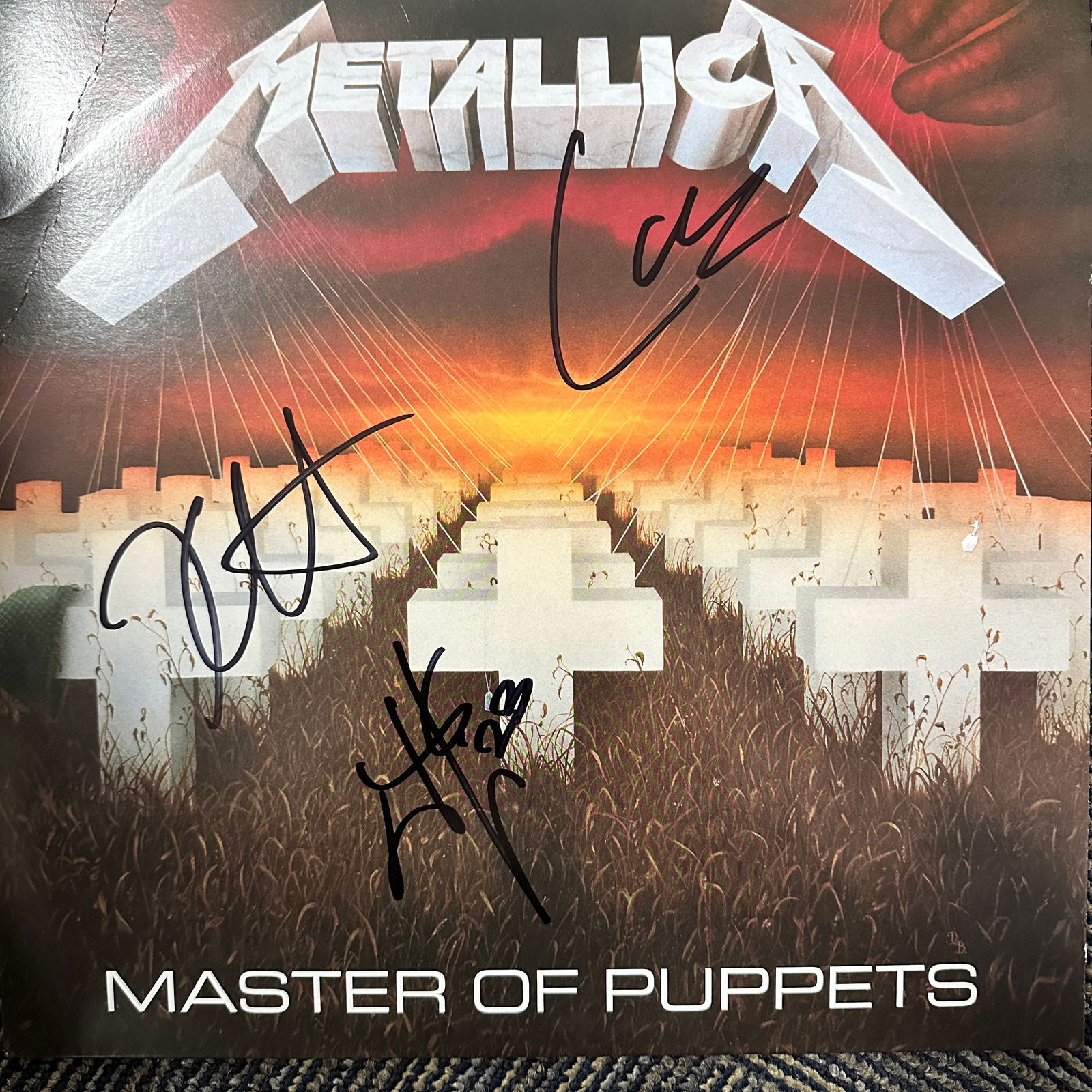 Metallica Autographed Album JAMES KIRK LARS (1 of 1)