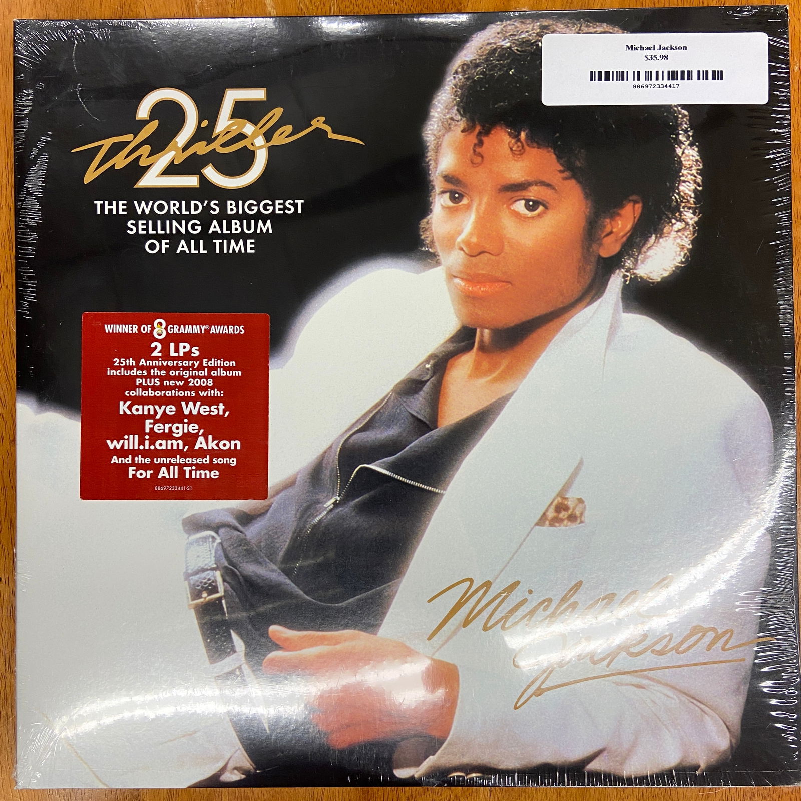 Michael Jackson-Thriller Vinyl Record Sealed (1 of 1)