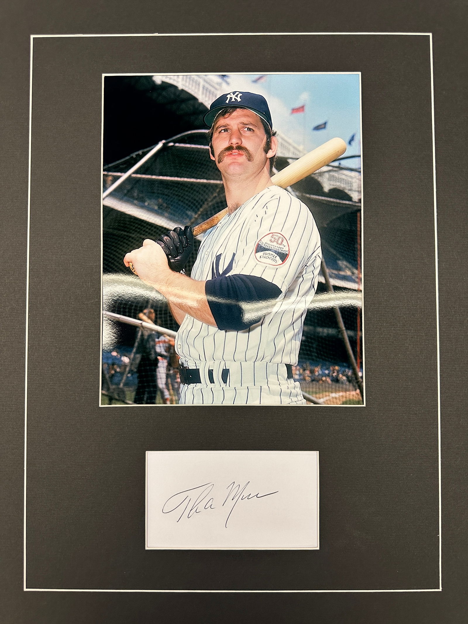 Thurman Munson Autograph Display (1 of 1)