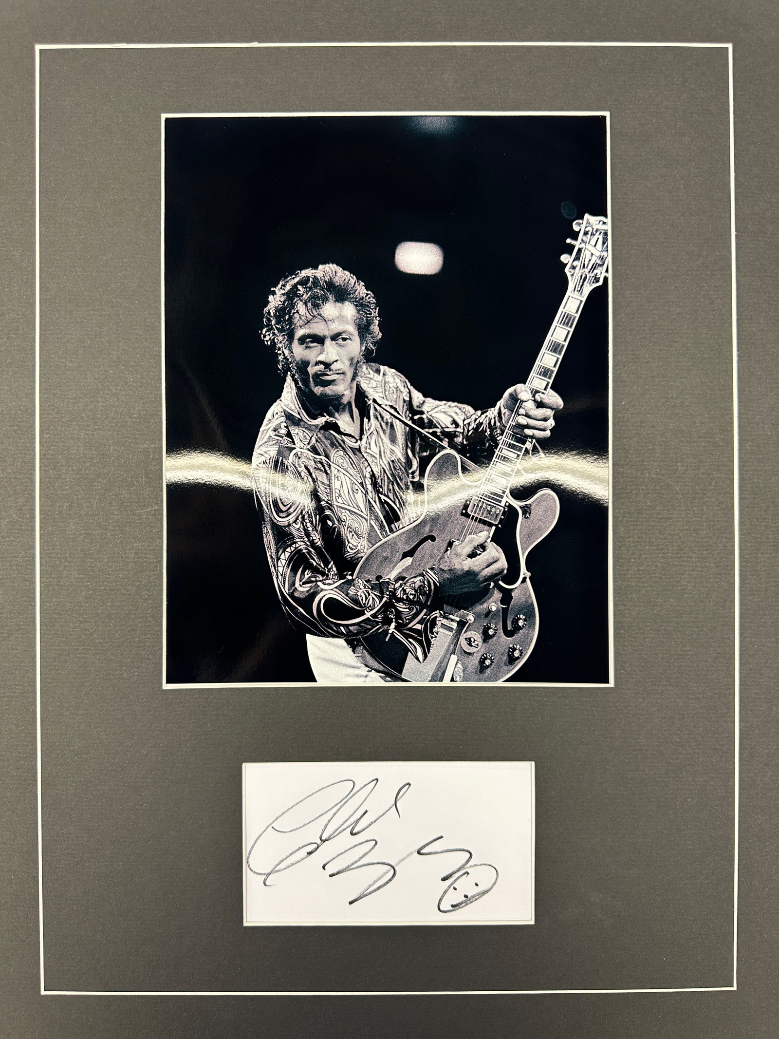 Chuck Berry Autograph Display (1 of 1)