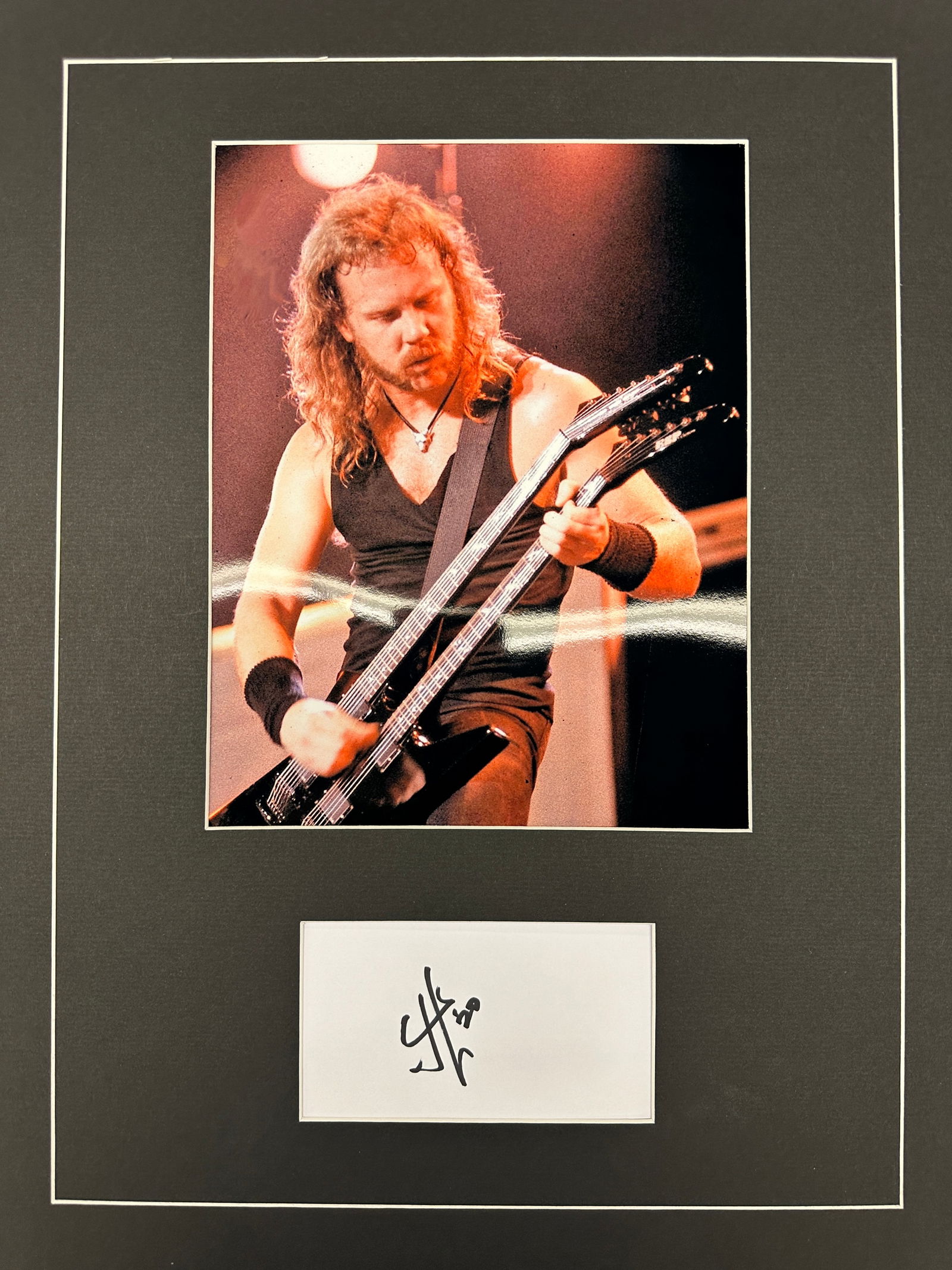 James Hetfield Autograph Display (1 of 1)