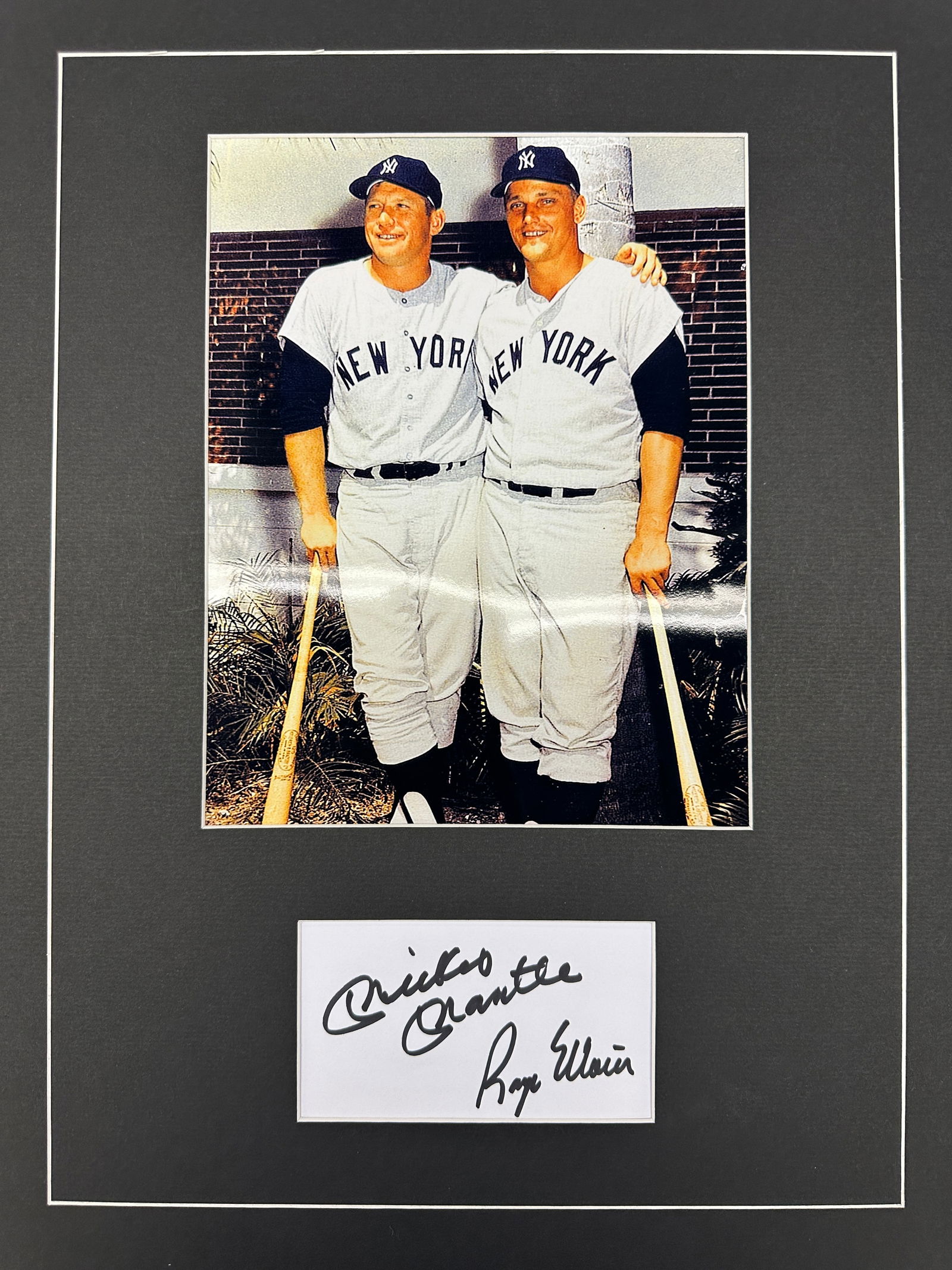 Mickey Mantle And Roger Maris Autograph Display (1 of 1)