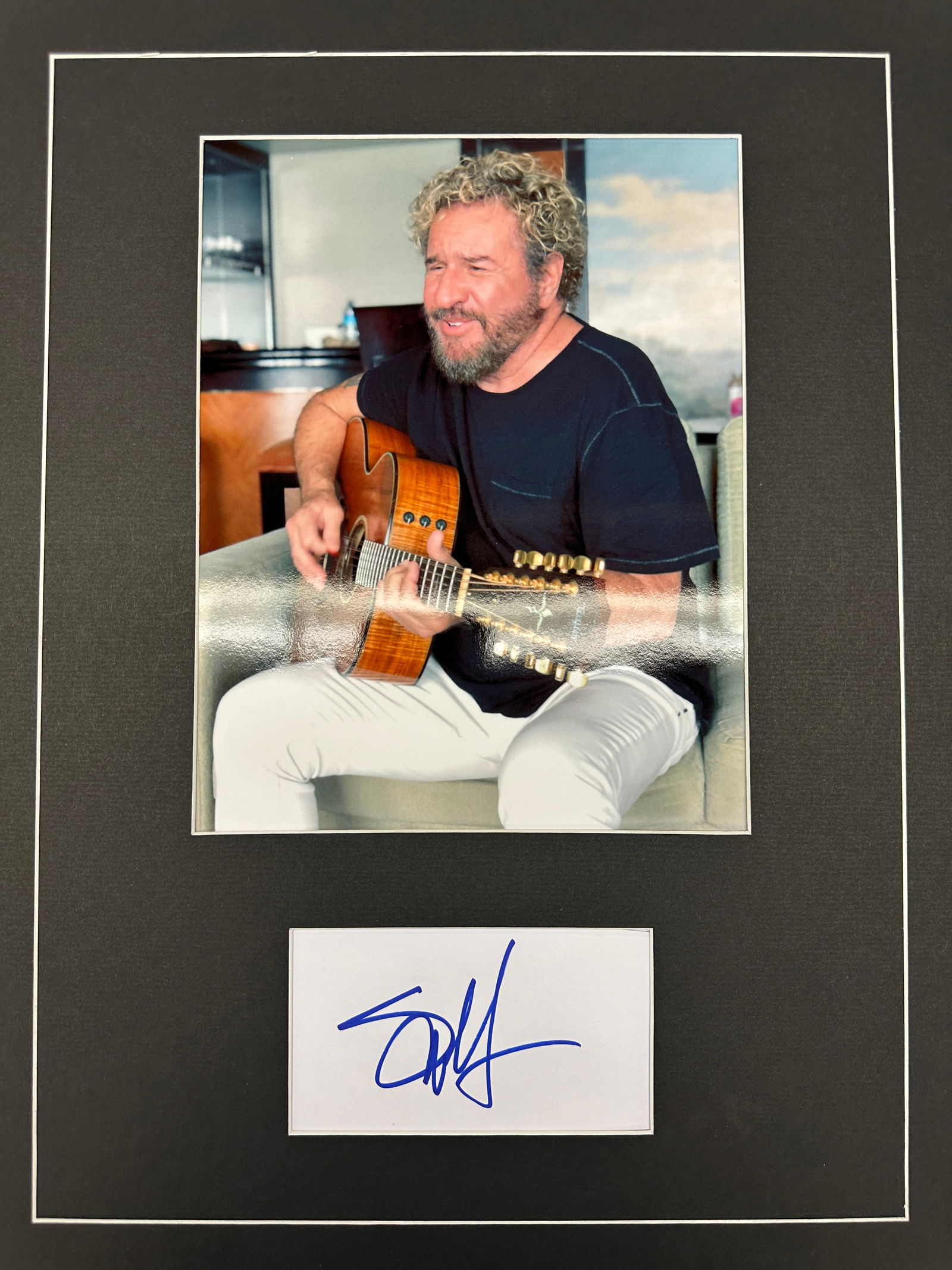 Sammy Hagar Autograph Display (1 of 1)